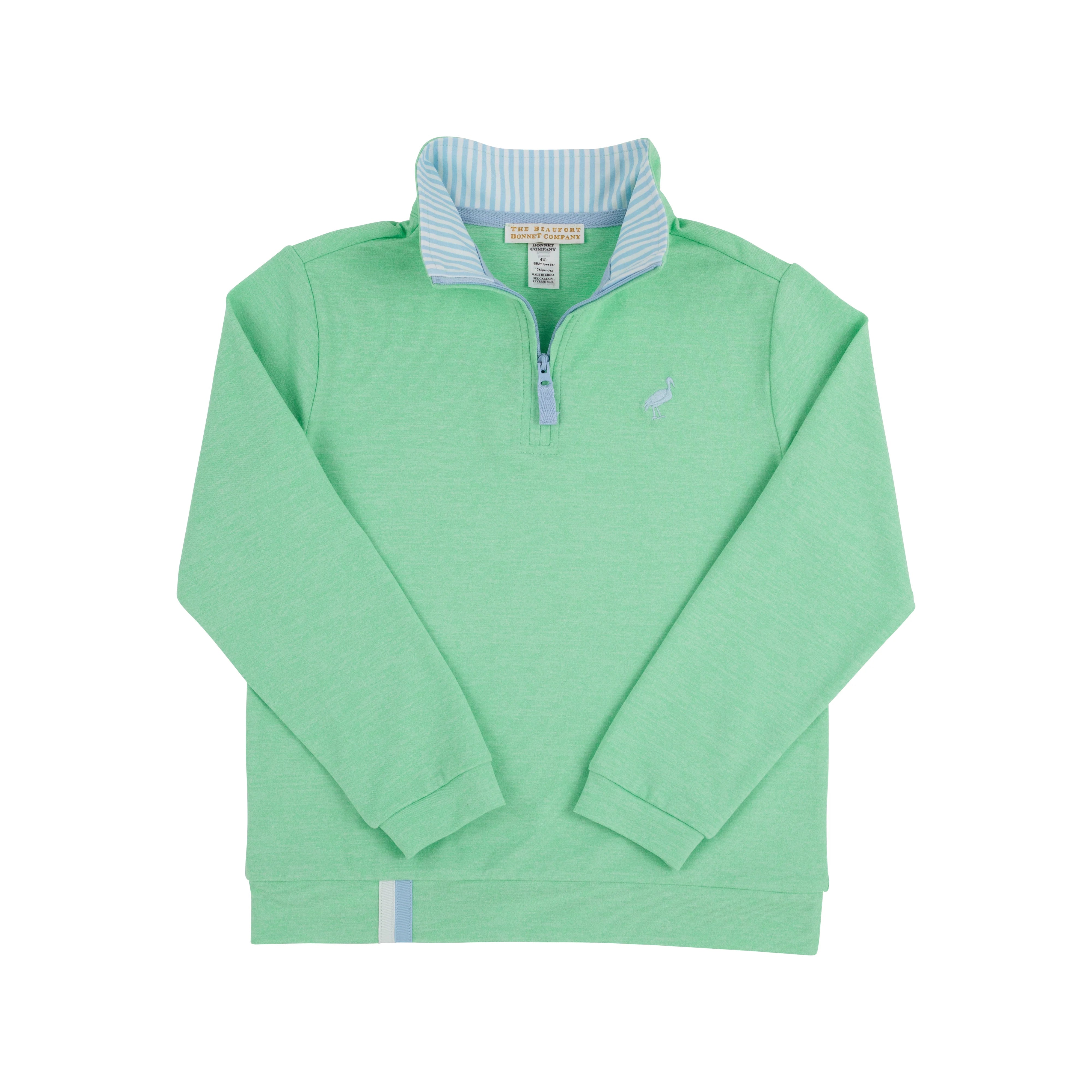 Beaufort Bonnet Prepletic Hayword Half Zip Sweatshirt - Grace Bay Green - Cozy & Stylish Pullover for Casual Wear, Outdoor Activities & Layering