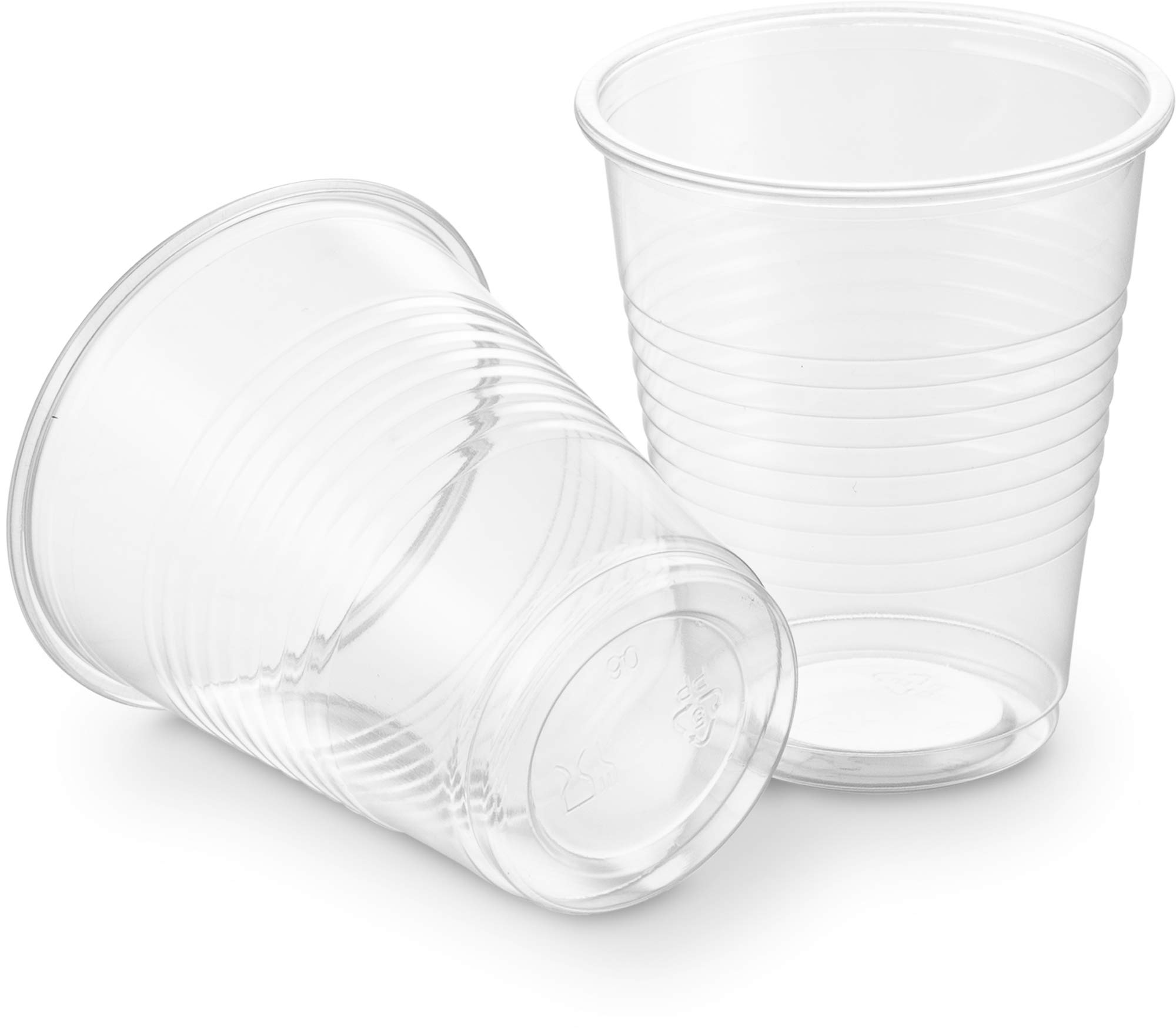PLASTICPRO 5 oz Clear Disposable Plastic Cups - 100 Count Bulk Pack of Beverage Tumblers for Parties, Picnics, and Office Events | BPA-Free Drinkware