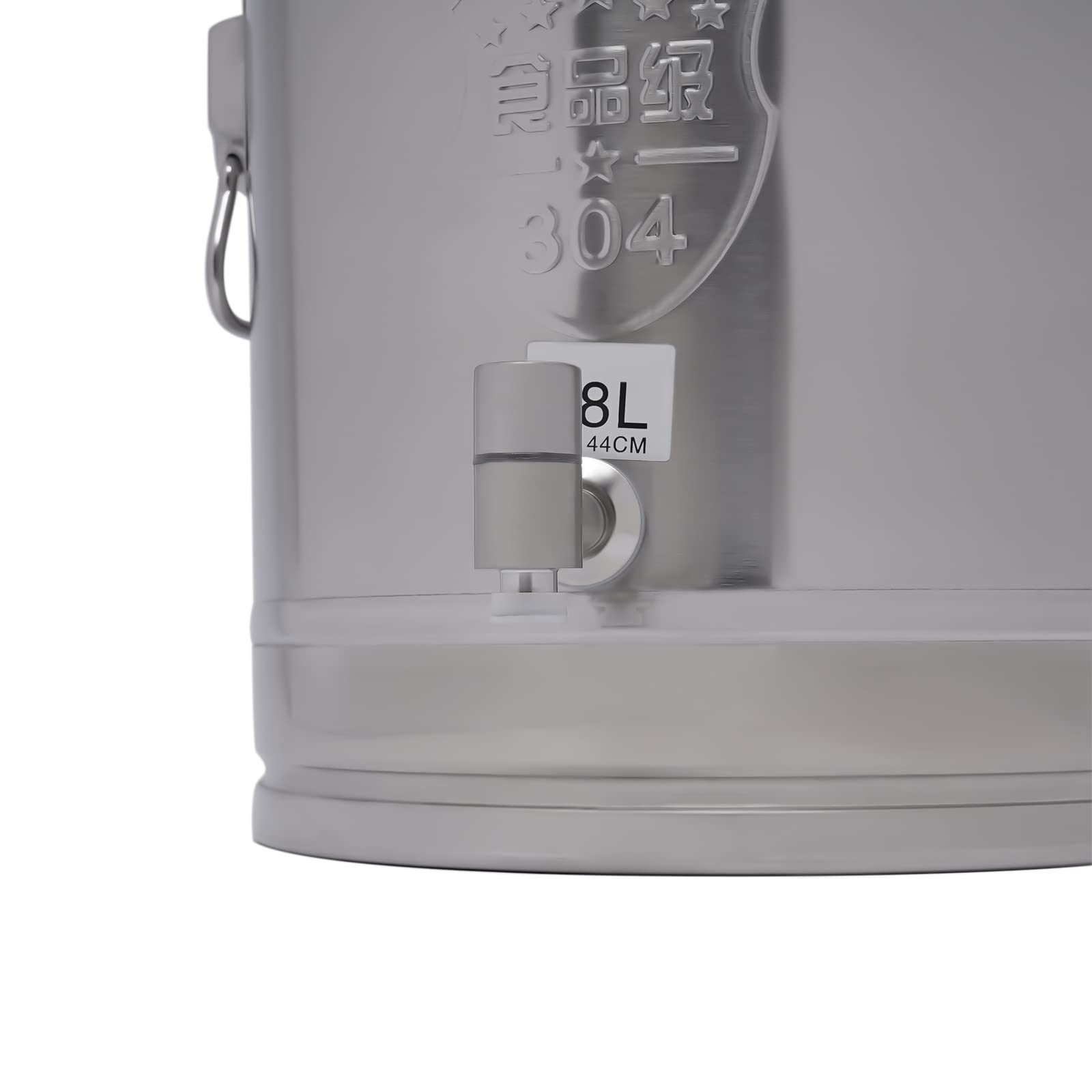 Premium 304 Stainless Steel Milk Can - 28L/7.4Gal Large Metal Milk Jug with Faucet & Airtight Lid - Rustproof Dairy Pail for Milk, Wine, Oil & Liquid Storage - Ideal for Farm, Brewery, Restaurant & Home Kitchen Use