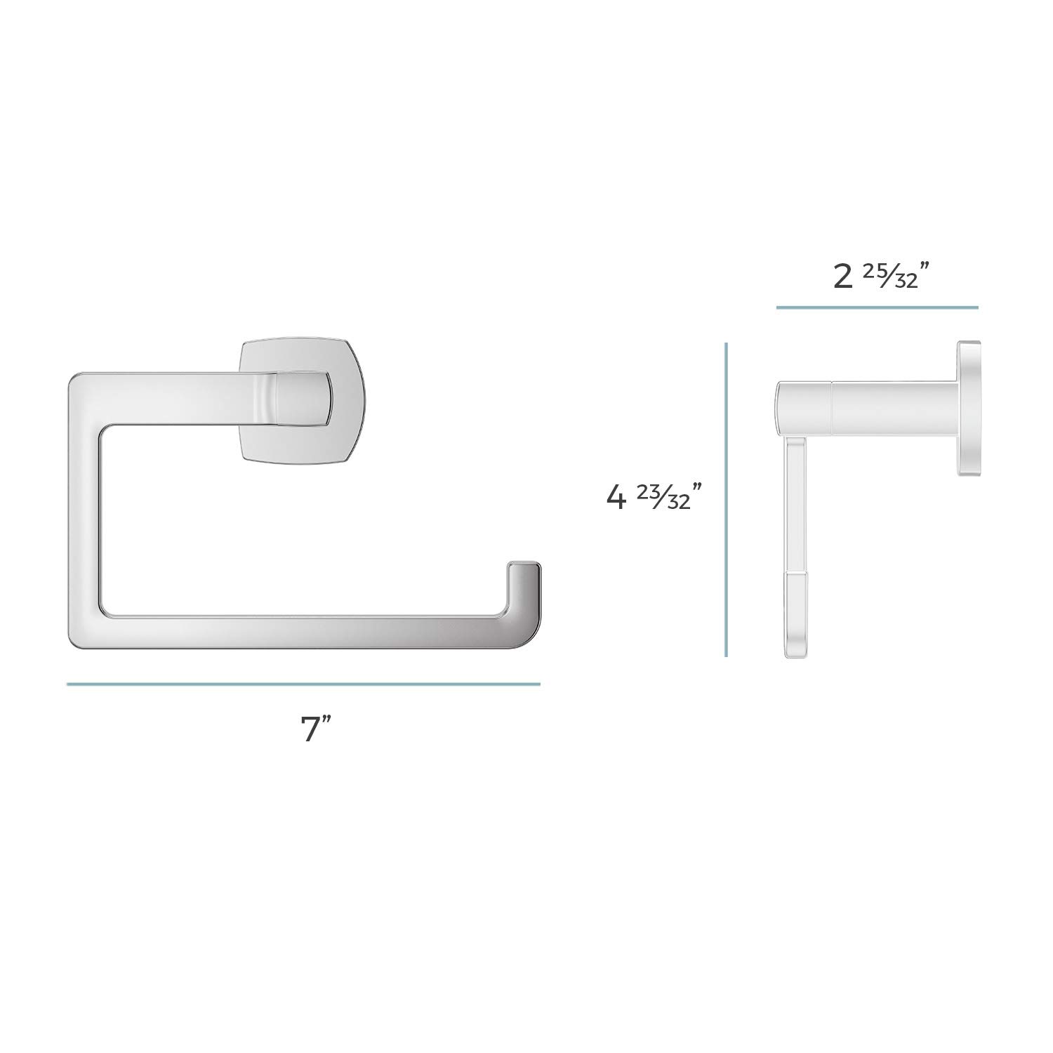 Pfister Deckard Wall-Mounted Towel Ring - Polished Chrome Bathroom Hand Towel Holder with Screw-In Installation (BRBDA1C) - Perfect for Powder Rooms, Guest Baths & Spa-Style Showers