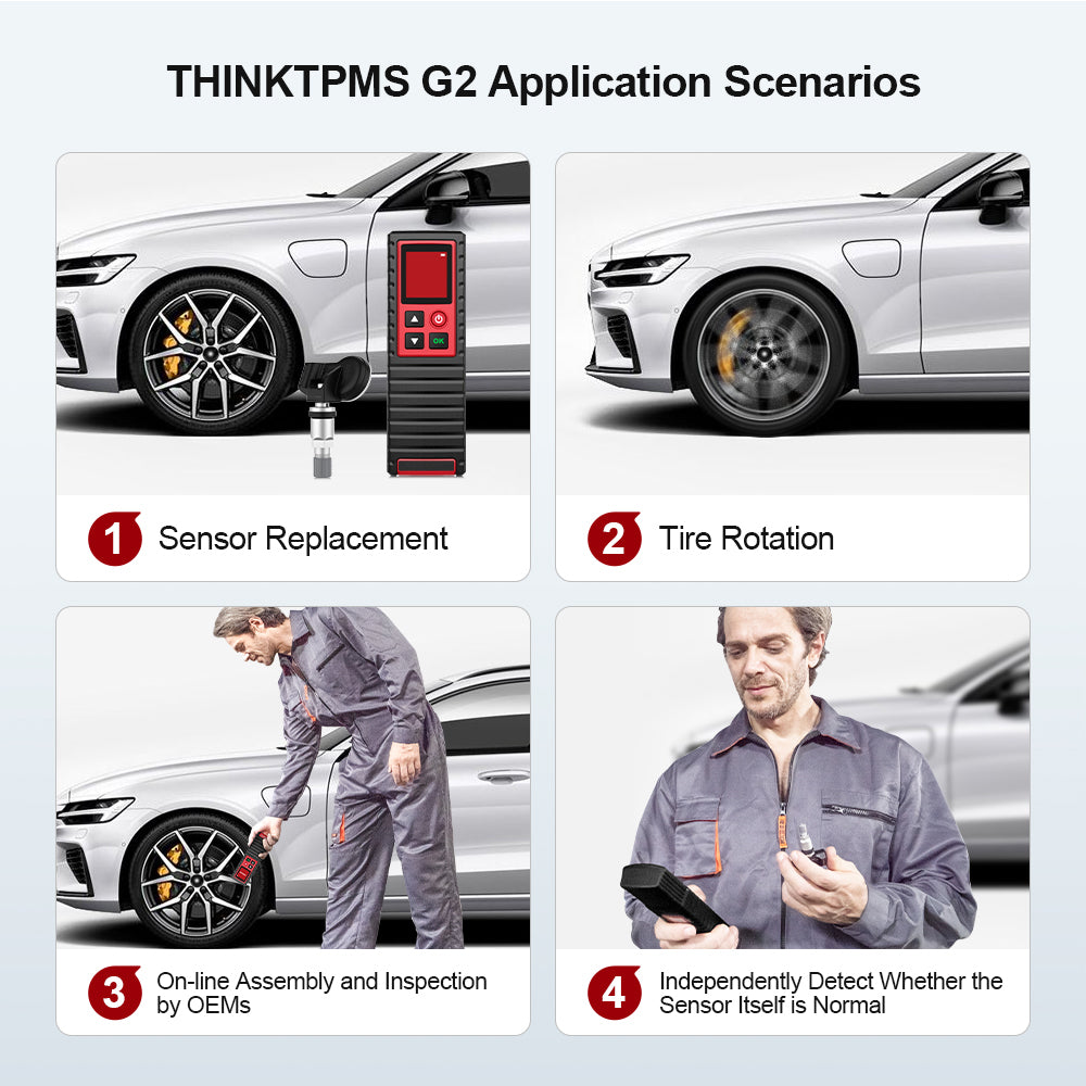 THINKTPMS G2 TPMS Relearn Tool - Tire Pressure Monitoring System Reset & Programmer for TPMS Sensors - Diagnose, Activate & Reset TPMS - Perfect for Auto Shops & DIY Car Maintenance