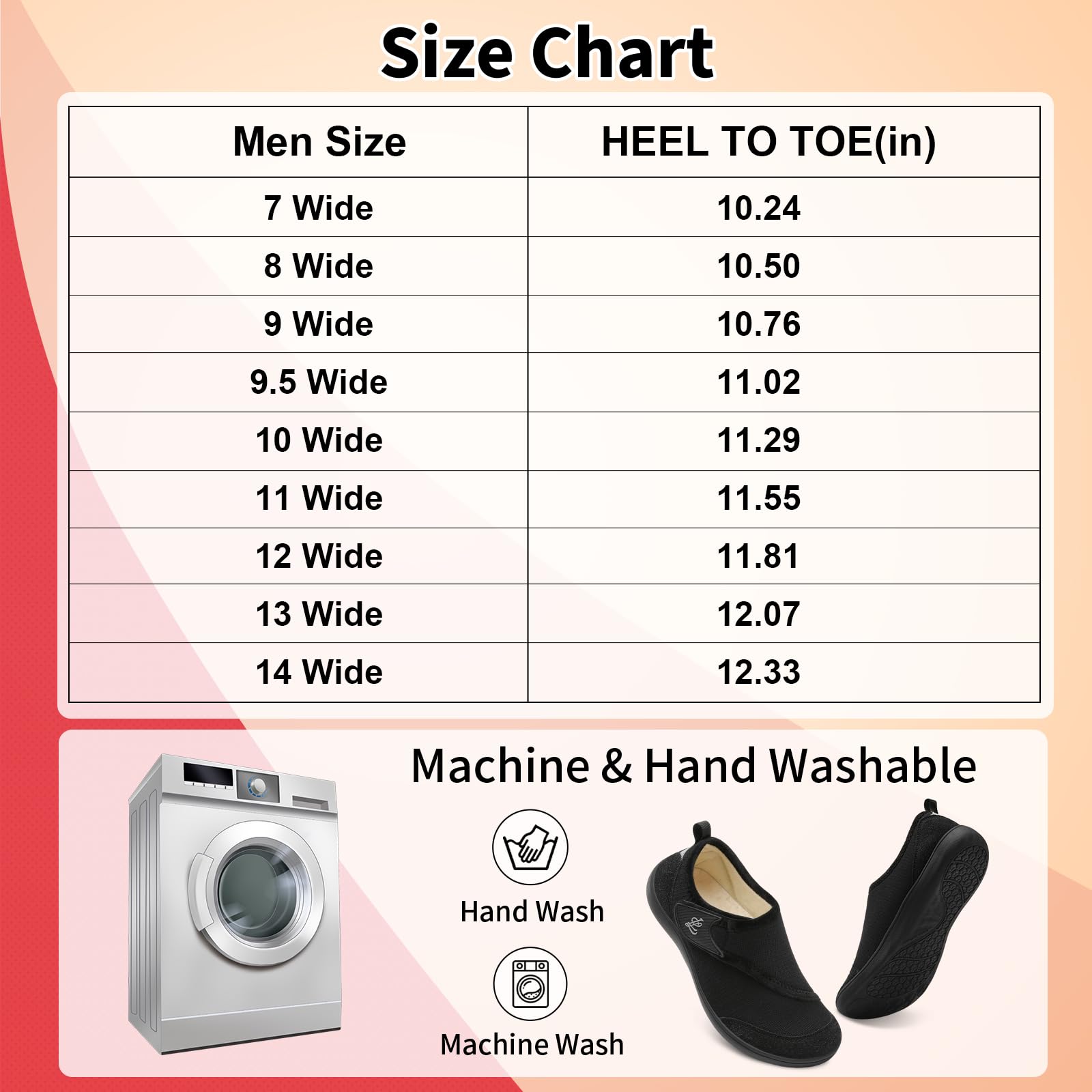 LeIsfIt Men's Wide Width House Slippers - Adjustable Diabetic & Arthritis Slippers for Swollen Feet - Comfortable Indoor/Outdoor Slippers for Home, Hospital & Recovery Use