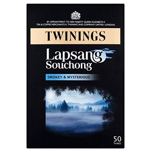 Twinings Lapsang Souchong Black Tea Bags - 50 Count Pack - Premium Smoky Flavor Tea for Relaxation & Afternoon Tea Time