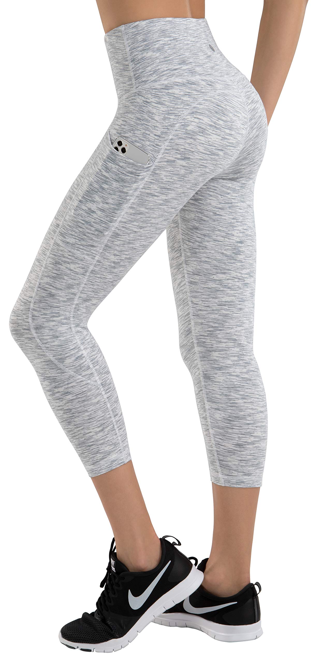 Espidoo Women's High Waisted Yoga Pants with Pockets - Tummy Control Workout Leggings, 4-Way Stretch for Running, Gym & Lounge - Perfect for Yoga, Pilates & Everyday Wear