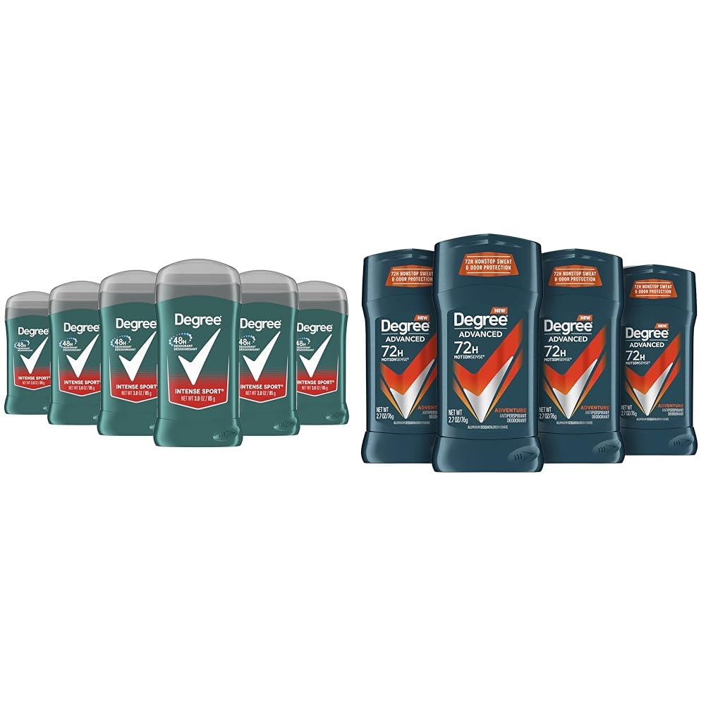 Degree Men Original Aluminum-Free Deodorant for Men - 48-Hour Odor Protection & Antiperspirant, 4-Pack (2.7 oz Each) | Long-Lasting Freshness for Active Lifestyles, Workouts & Outdoor Adventures