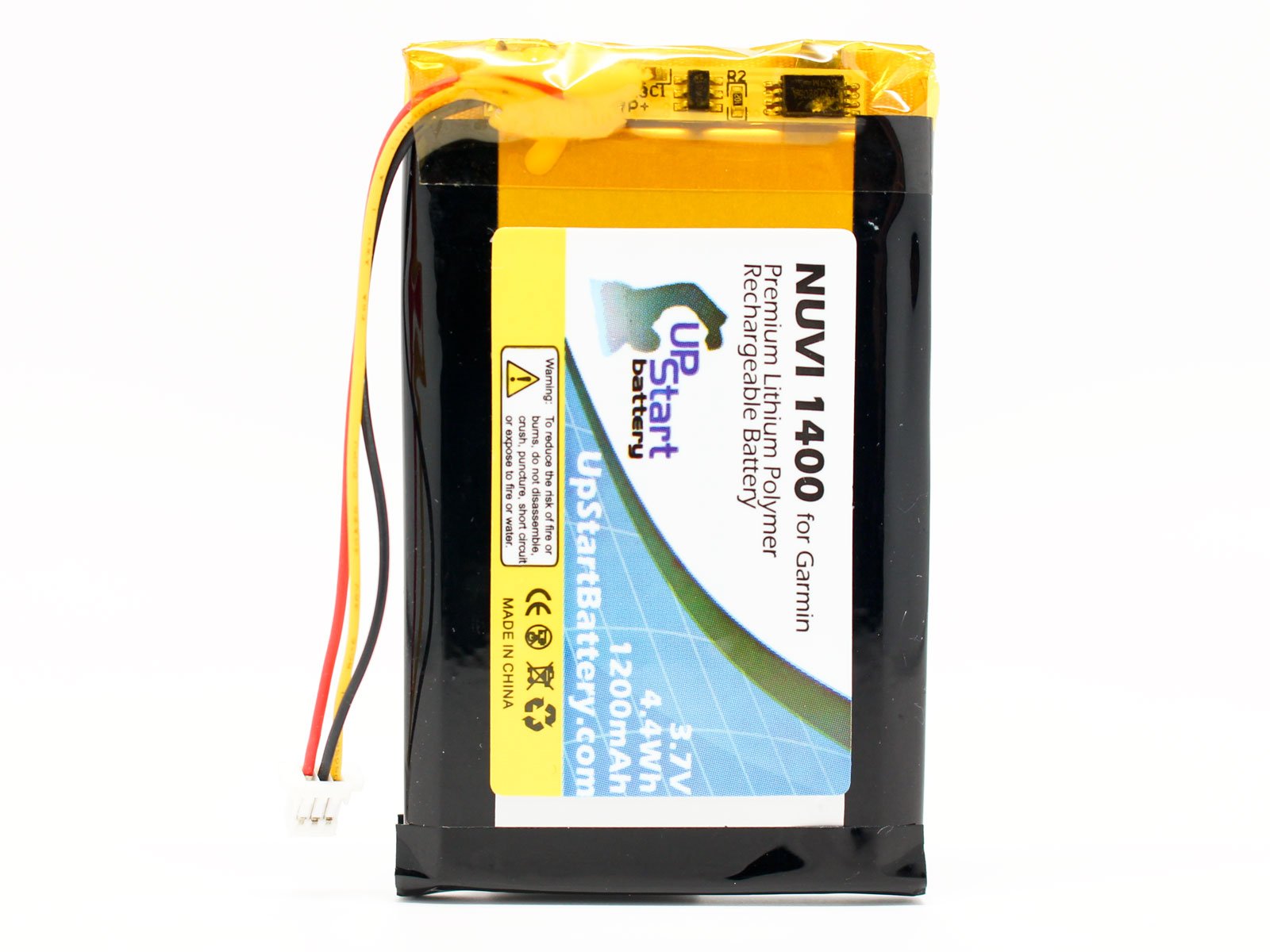Replacement 1390T Battery with Tools - 1200mAh 3.7V Li-Polymer Battery Compatible with GPS Navigators - Perfect for Car, Hiking & Travel Navigation Devices