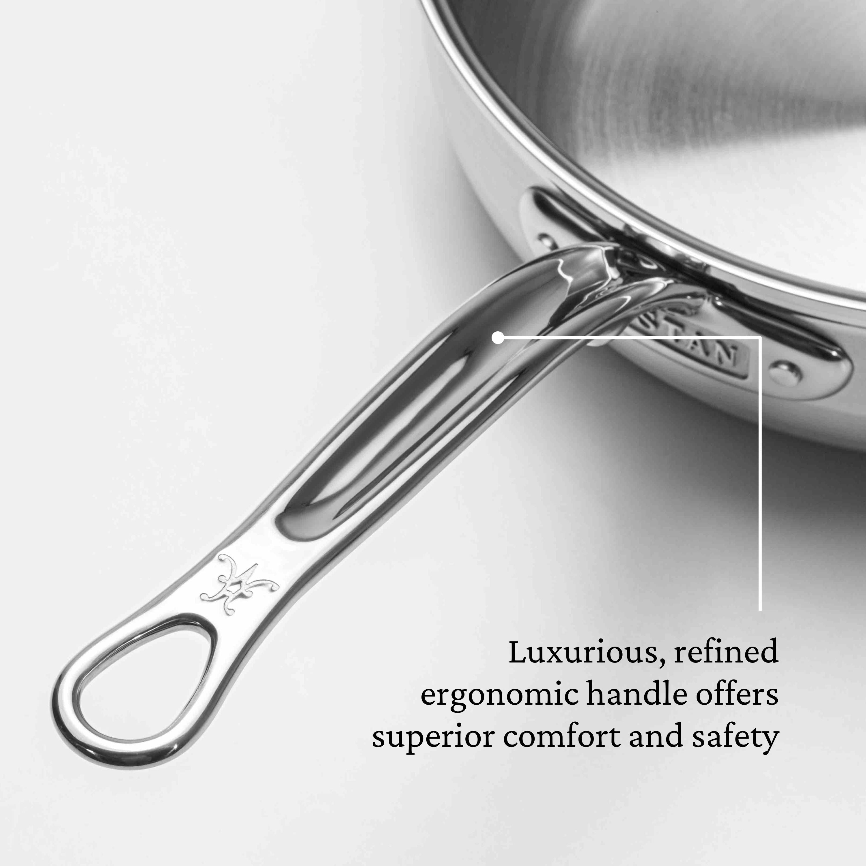 Hestan Probond Nonstick Covered Essential Pan 3.5 Quart (24cm) - Premium Cookware for Sauteing, Frying & Simmering - Perfect for Home Chefs & Professional Kitchens