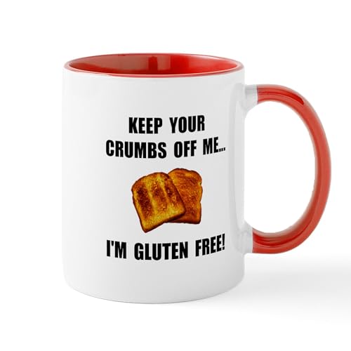 White/Red Inside - Crumbs Off Me Gluten Free Mug