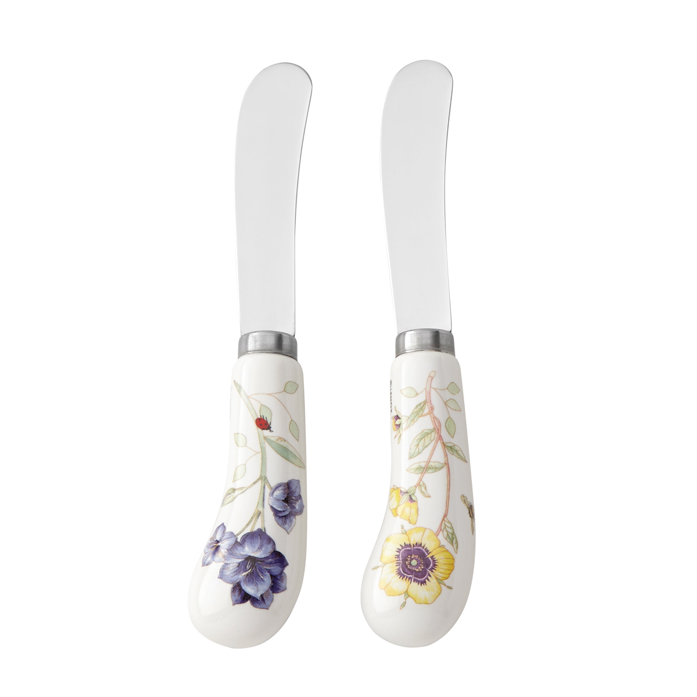 Butterfly Meadow Spreader Set of 2 - Stainless Steel Butter Knives for Perfect Spreading - Ideal for Breakfast, Brunch, and Tea Parties