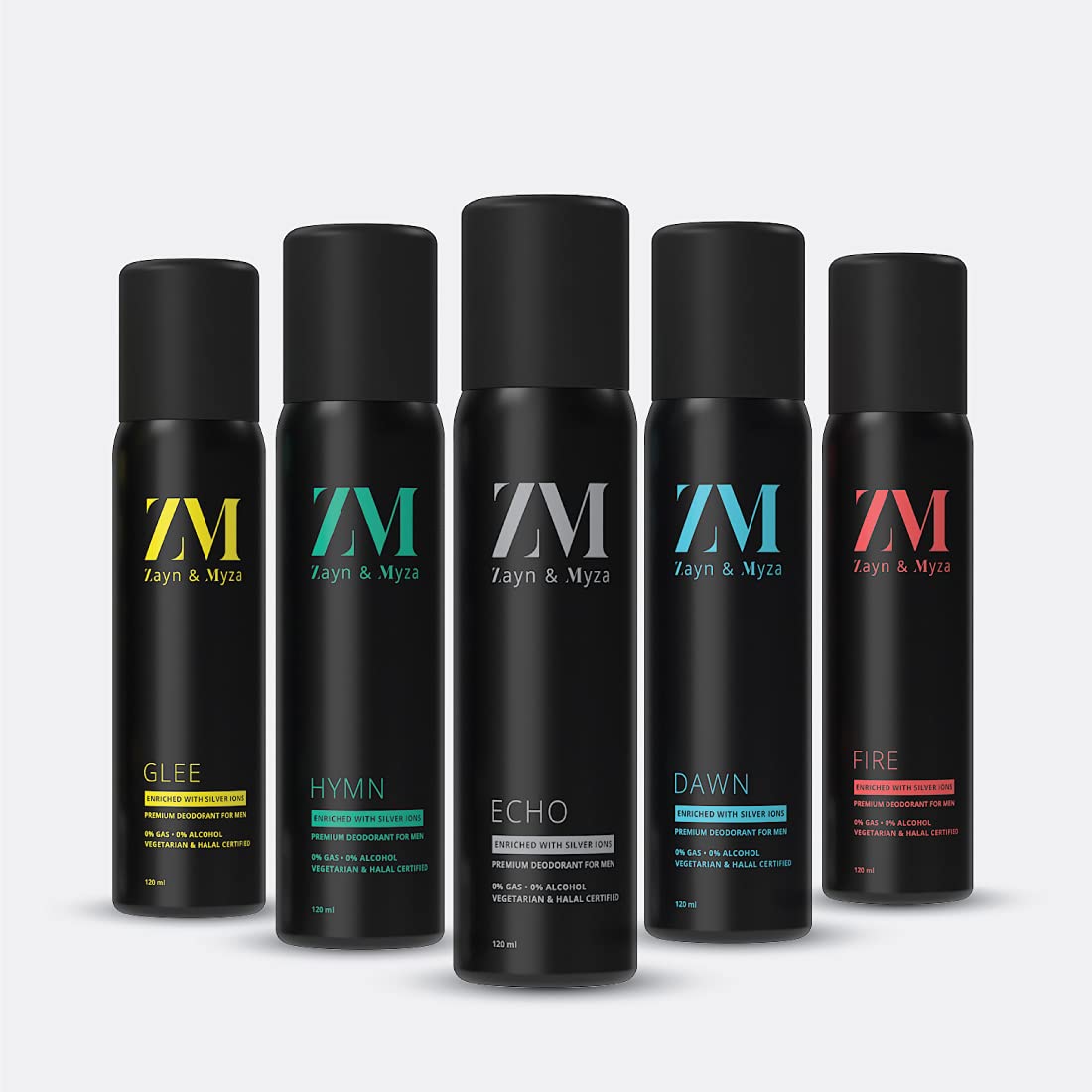 ZM Zayn & Myza Echo Alcohol-Free Deodorant for Men | 120ml Long-Lasting Freshness with Citrus Scent | Ideal for Gym, Work & Daily Use