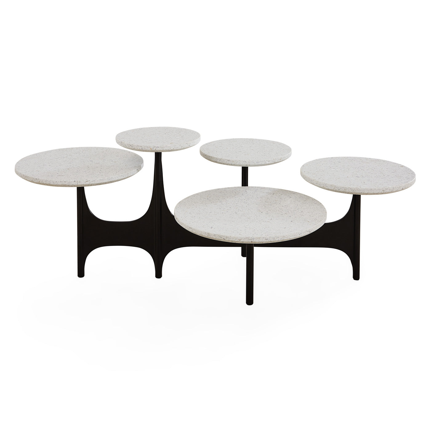 Modern Milano Cocktail Table - Stylish Round Coffee Table for Living Room, Lounge & Office - Perfect for Entertaining, Relaxing & Decorating