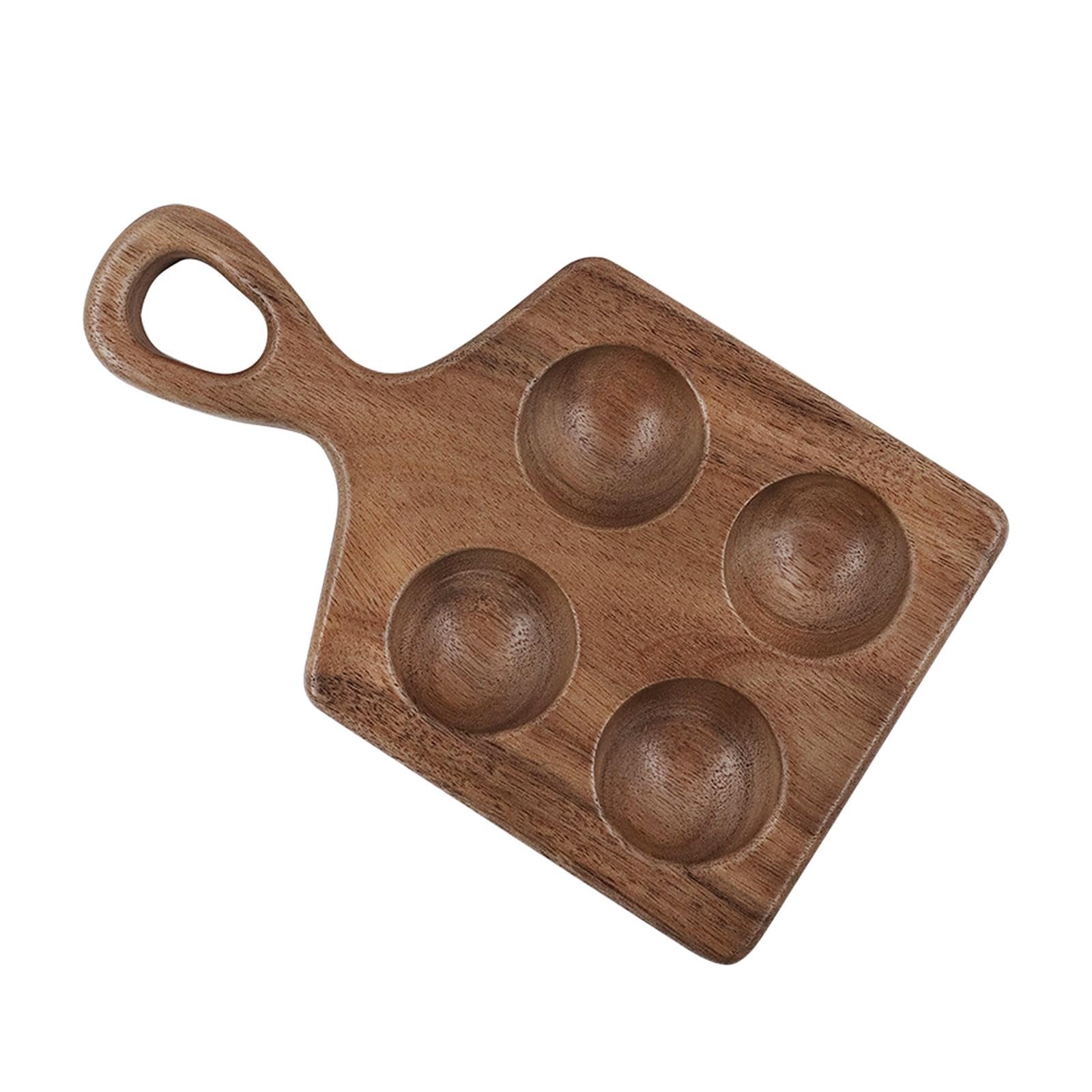 Wooden Egg Holder Organizer - Easter Egg Display & Storage Tray - Natural Wood Countertop Egg Rack for Kitchen, Dining Table, or Easter Decor - Perfect for Farmhouse, Rustic Home Decor & Holiday Display