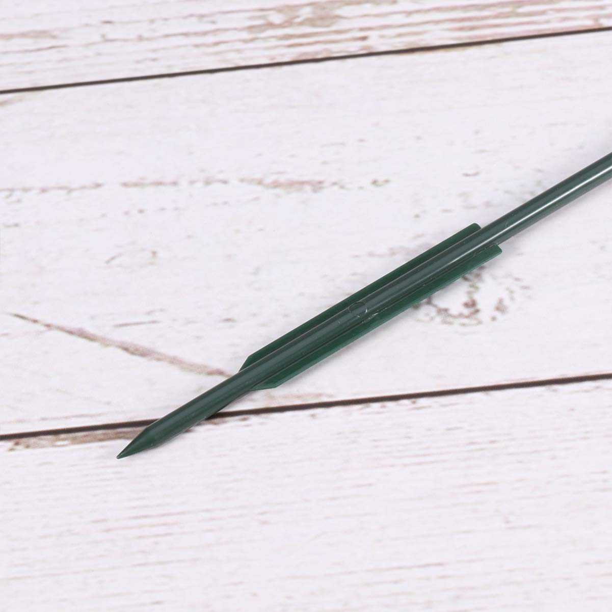 DOITOOL 6Pcs Plastic Plant Support Stakes - 8cm Orchid Stakes & Potted Plant Supports for Indoor/Outdoor Gardening, Flowers, Vegetables - Durable Garden Stakes for Home & Office Plants