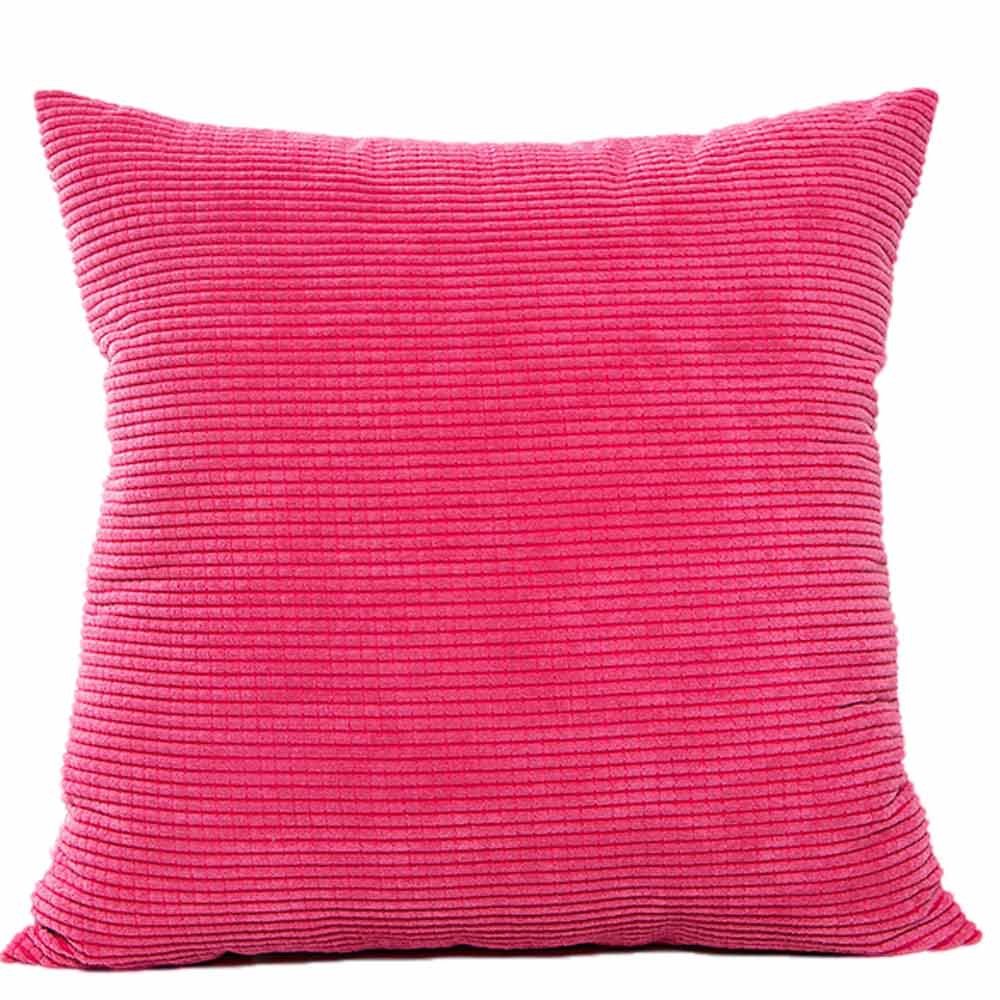 Shan-S Corduroy Soft Decorative Square Throw Pillow Cover 18x18 Inch (45x45 cm) - Cozy Home Decor for Bedroom, Living Room, Sofa & Chair | Perfect for Relaxing on Couch, Accenting Beds, and Enhancing Home Décor
