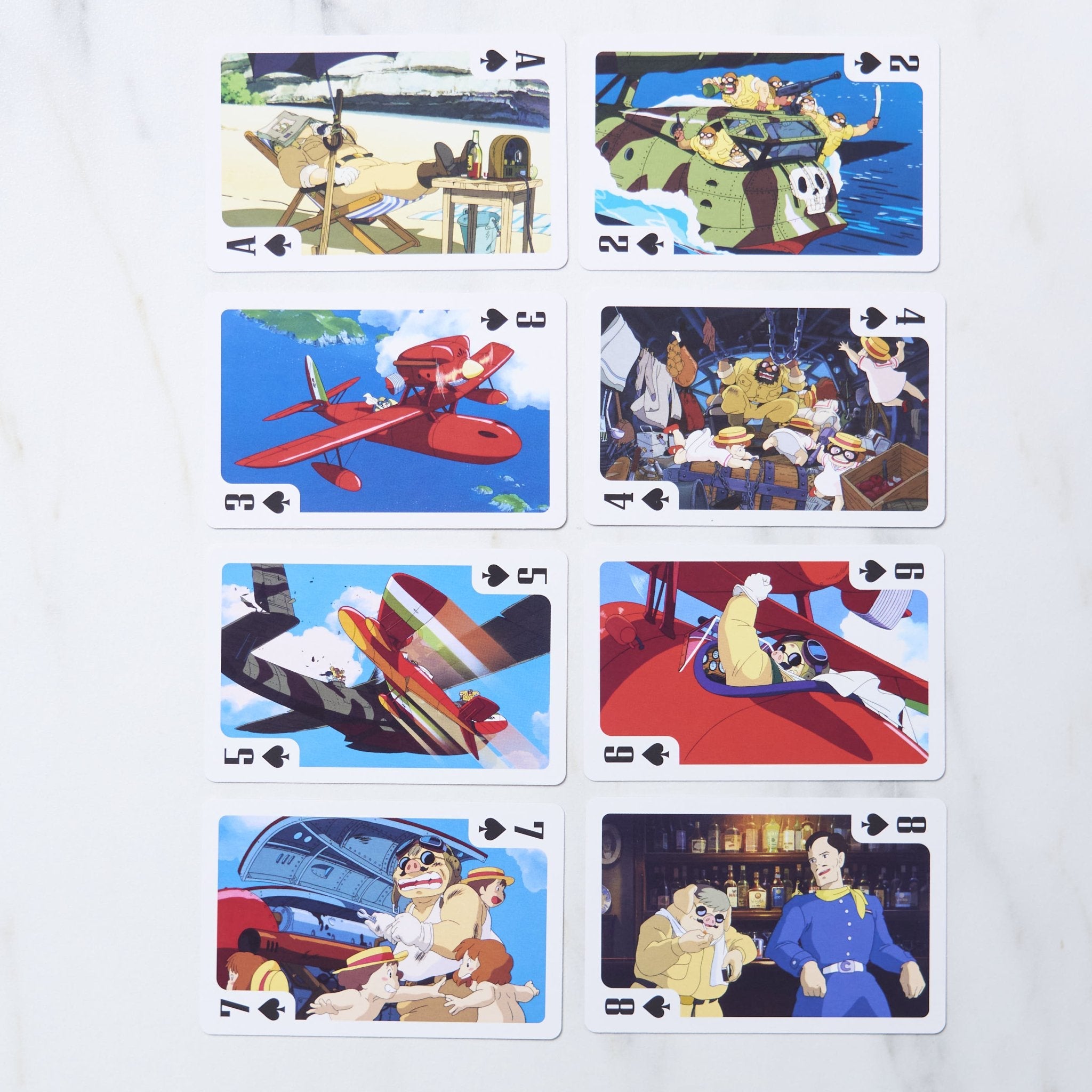 Studio Ghibli Playing Cards - Official Ensky Anime Card Deck with Spirited Away, My Neighbor Totoro & Howl's Moving Castle Characters - Perfect for Game Nights, Collecting & Gifts for Ghibli Fans