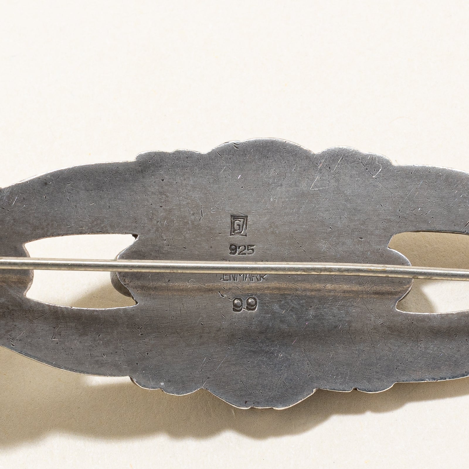 Georg Jensen Lapis Lazuli Floral Brooch - 4.08ctw Handcrafted Sterling Silver Jewelry for Women | Perfect for Weddings, Parties & Special Occasions