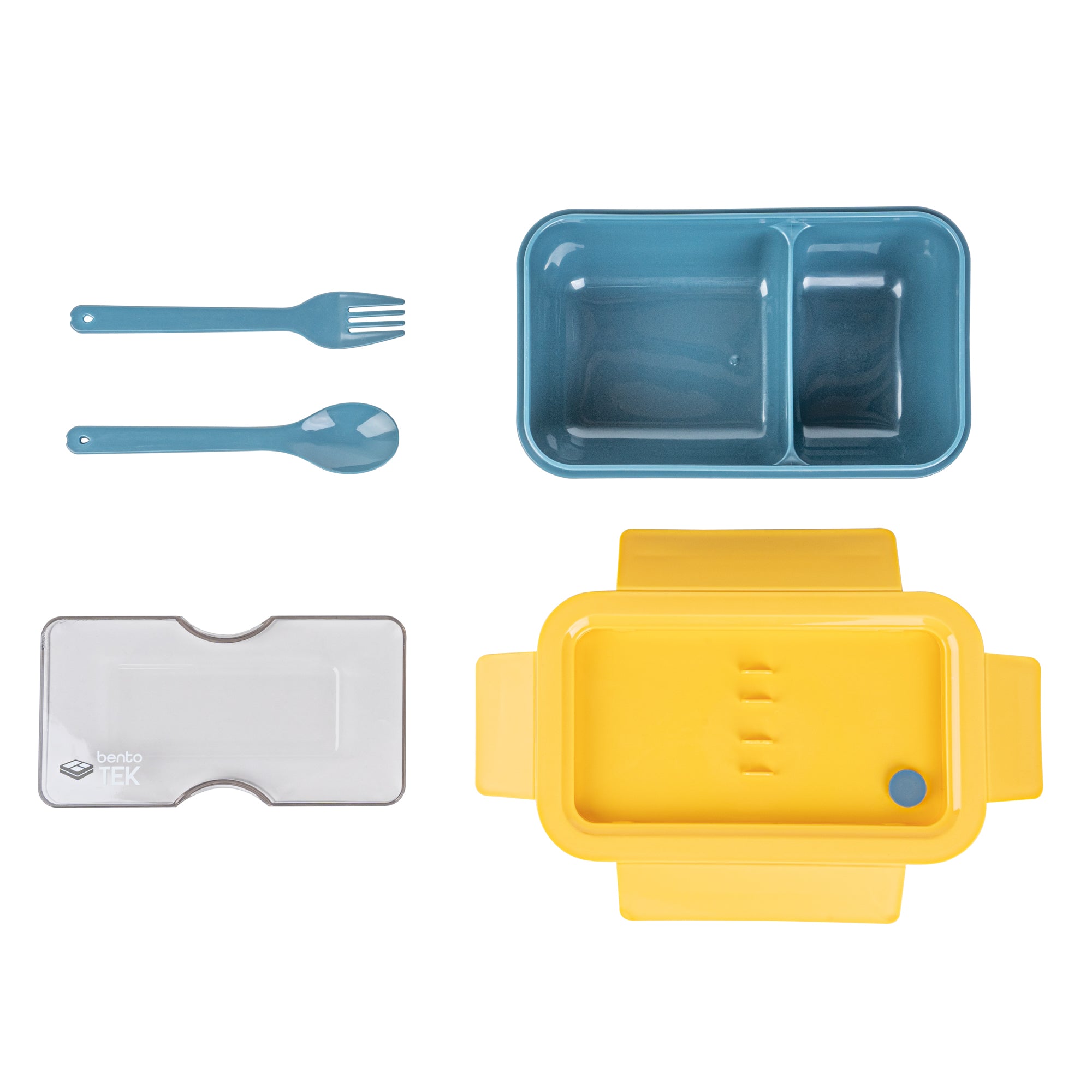Bento Tek 29 oz BPA Free Lunch Box - Microwave Safe, Leak Proof, Includes Fork & Spoon (7.75
