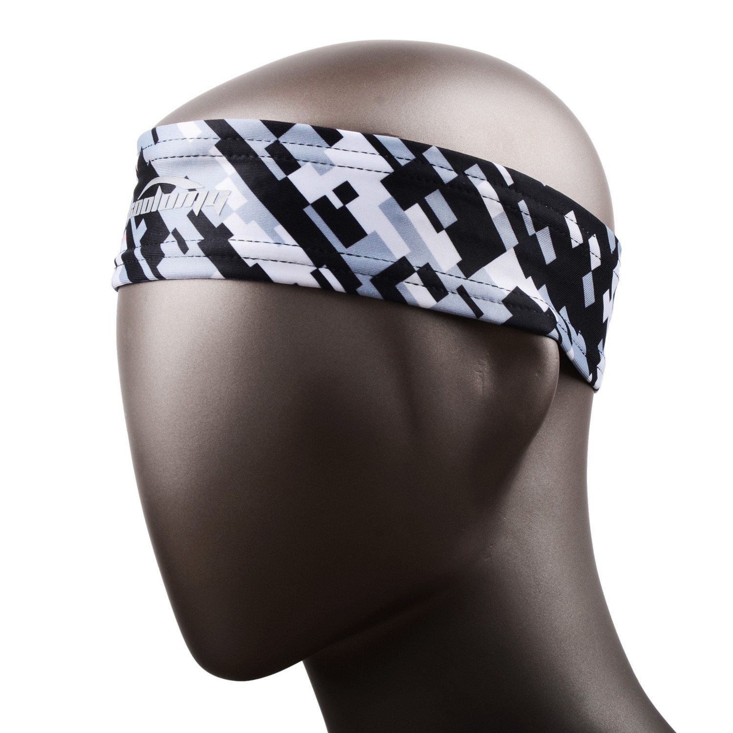 Stylish Grey & Black Headband for Women & Men - Soft & Comfortable Hair Accessory for Workouts, Sports, Yoga, and Everyday Wear