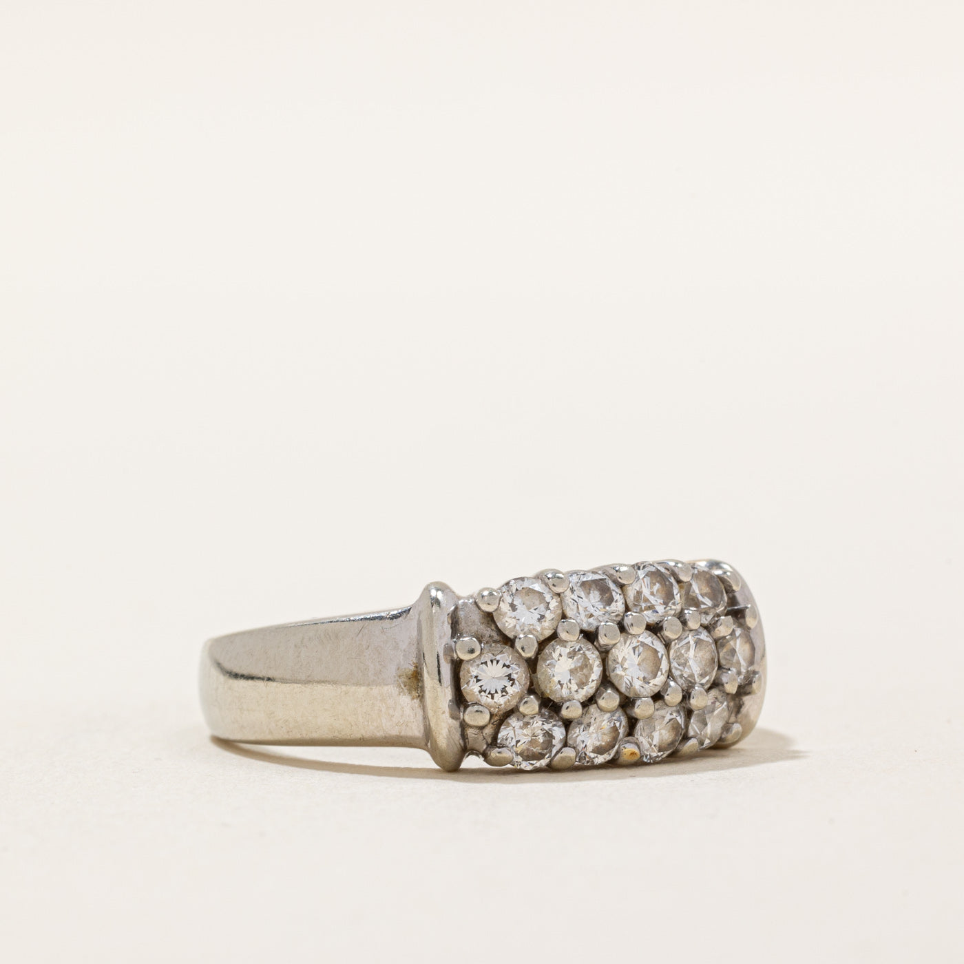 Elegant 0.98ctw Diamond Cocktail Ring for Women - Size 8.5 | Perfect for Evening Parties, Weddings & Special Occasions