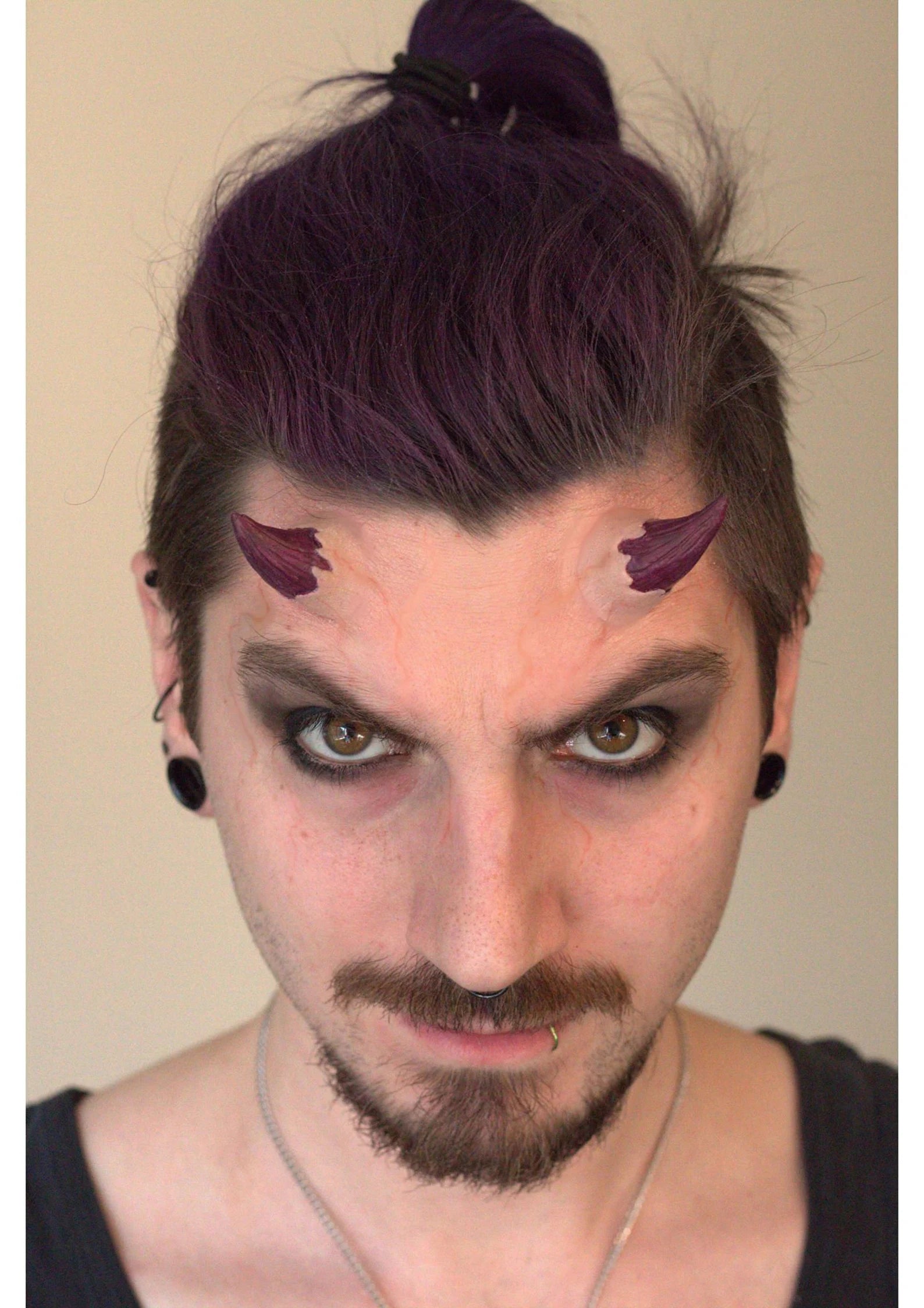 Obsidian FX Devil Horns Demon Silicone Prosthetics - Realistic Costume Accessories for Halloween, Cosplay & Horror Events