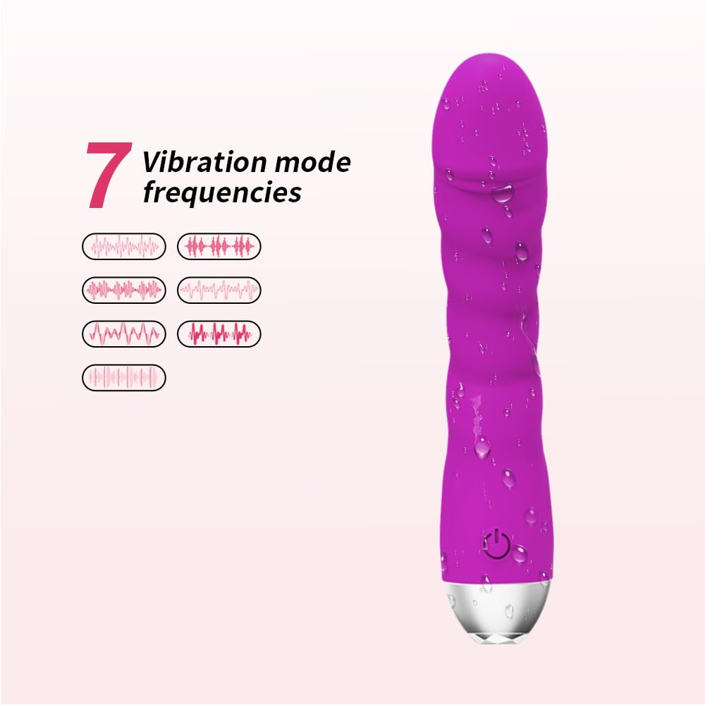 Realistic G-Spot Vibrator with 10 Vibration Modes & Heating Function - Purple Adult Sex Toy for Women & Couples - Clitoral, Nipple & Vaginal Stimulation - Perfect for Solo Play & Romantic Nights