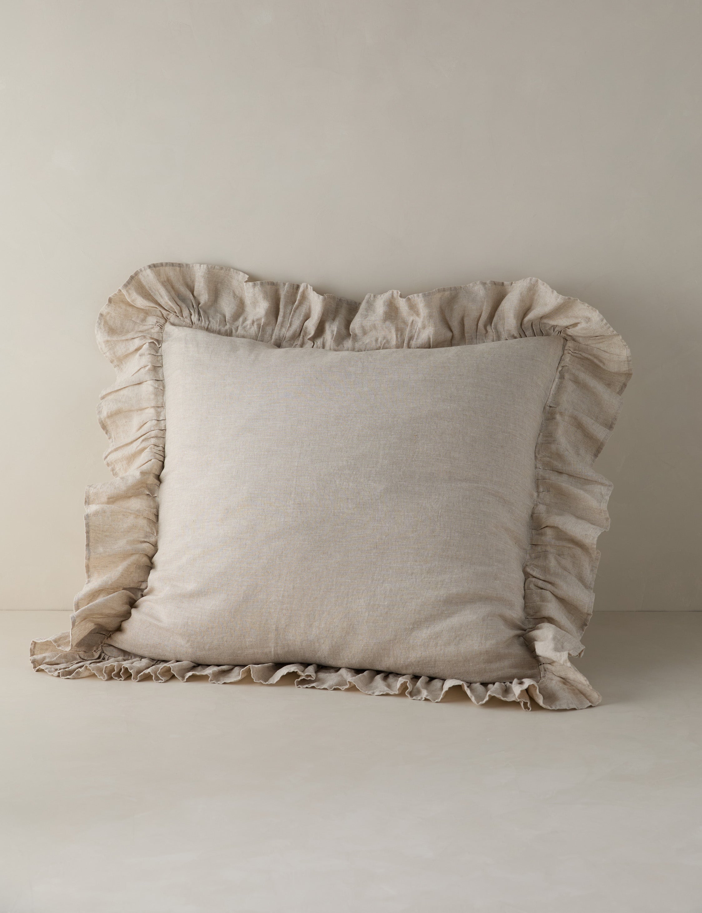 Charlie Linen Sham by Pom Pom at Home - Premium Decorative Pillow Cover for Bedroom & Living Room - Perfect for Farmhouse, Boho & Coastal Home Decor