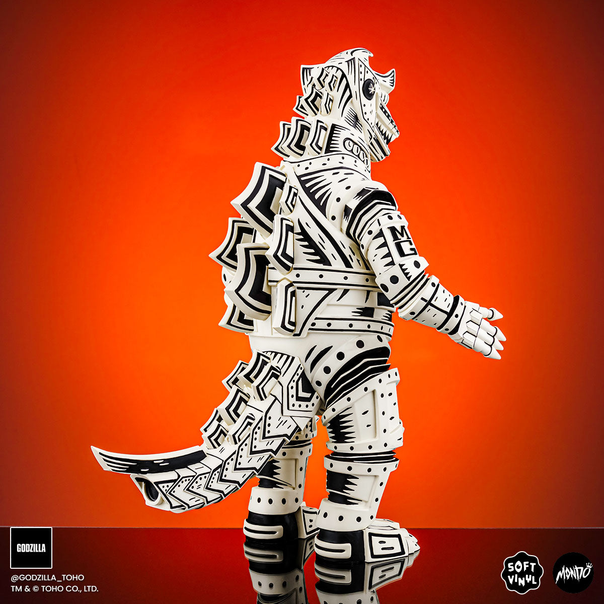 Mechagodzilla Vinyl Designer Figure by Attack Peter - Linocut Variant Timed Edition Collectible Toy | Perfect for Anime Fans, Godzilla Collectors & Home Decor | Great Gift for Birthday, Christmas & Display Shelf