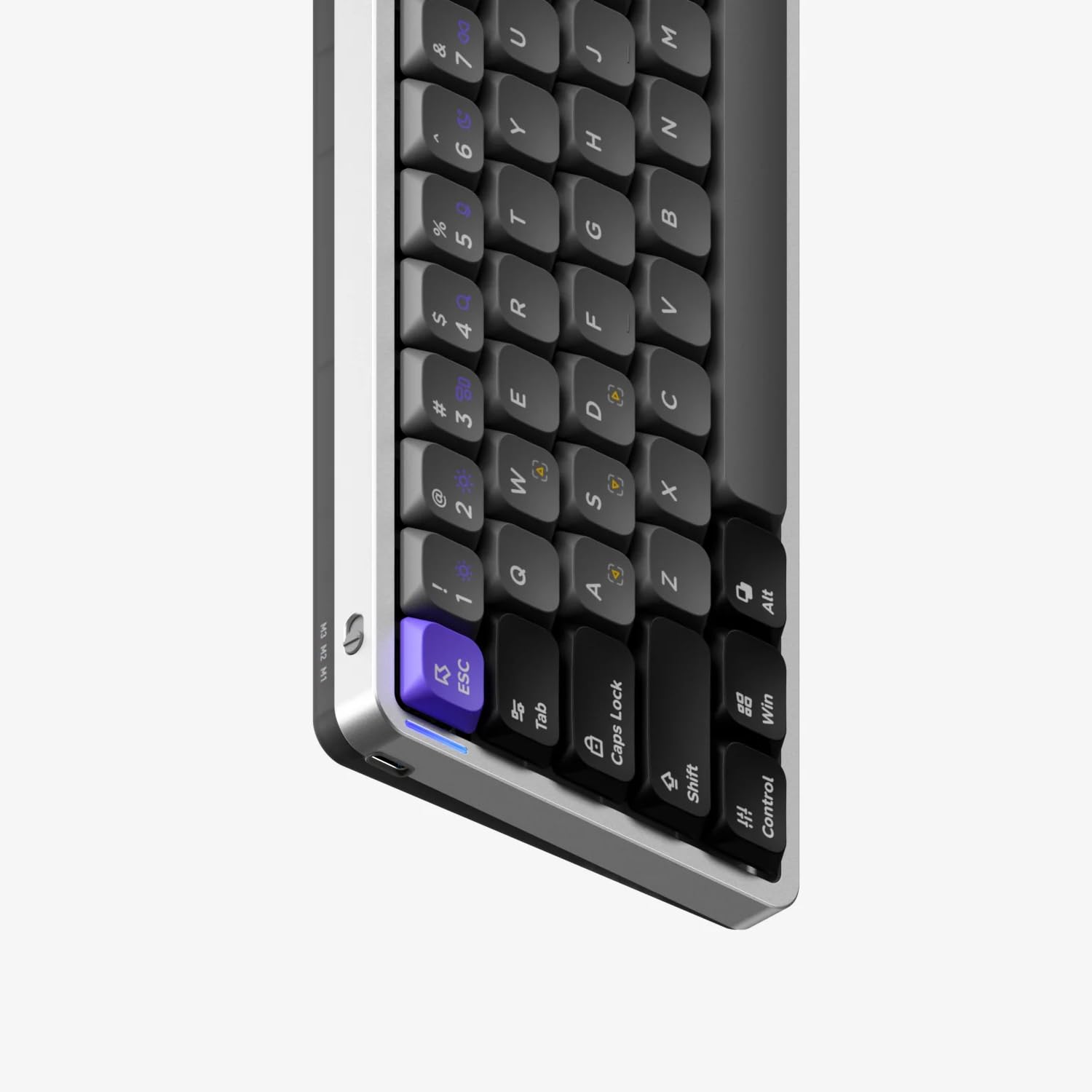 Nuphy Air60 HE Magnetic Switch Gaming Keyboard - 61 Key Compact Wired Mechanical Keyboard with Adjustable Actuation Point, 8K Hz Polling Rate, Low-Profile Magnetic Jade Switches - Perfect for Esports, Gaming & Office Typing