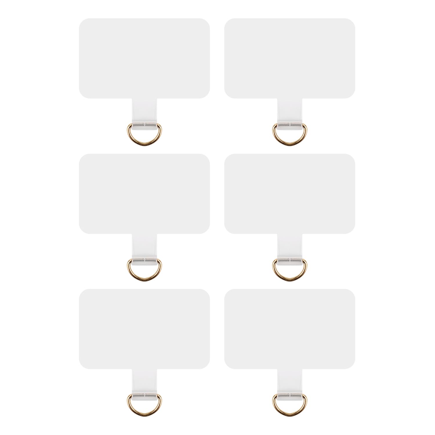 6pcs Transparent Phone Lanyard Tabs - Universal Phone Strap Connector Replacement for Most Mobile Cases | Secure Your Phone for Outdoor Activities, Travel & Work