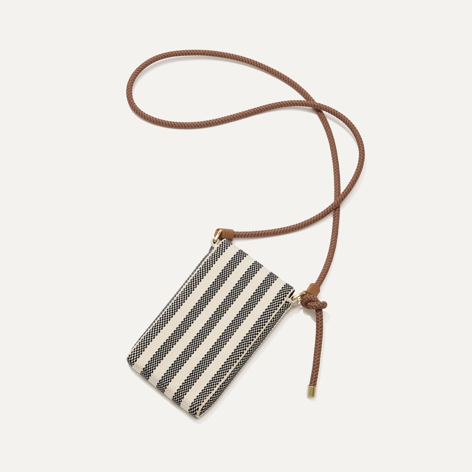 Stylish Cabana Stripe Phone Crossbody Bag - Trendy Hands-Free Purse for Women - Perfect for Travel, Shopping & Everyday Use