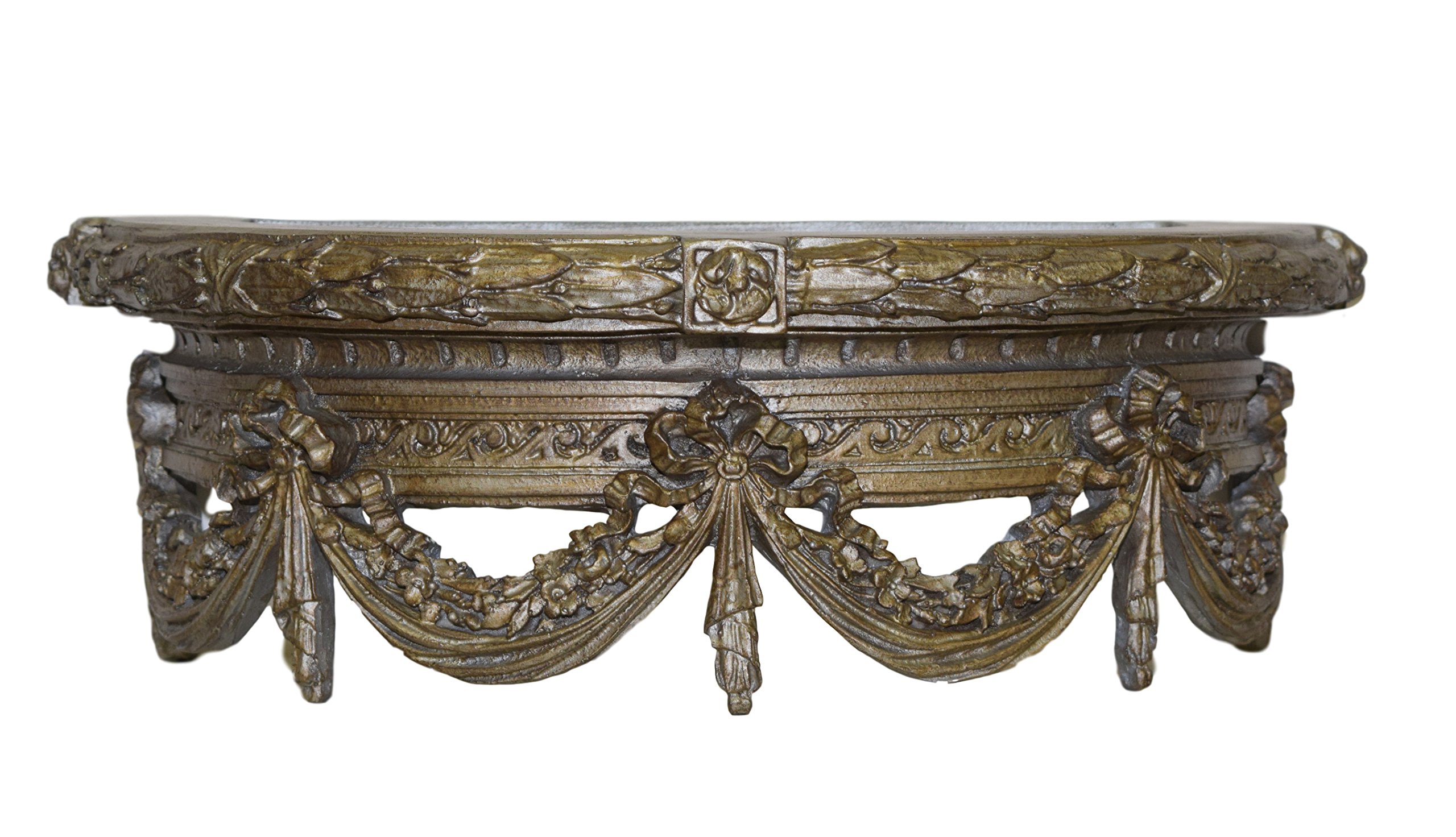 Hickory Manor House HM5015SG Swag Canopy Bed Crown in Sierra Gold - Elegant Bedroom Decor for Master Suite & Guest Room