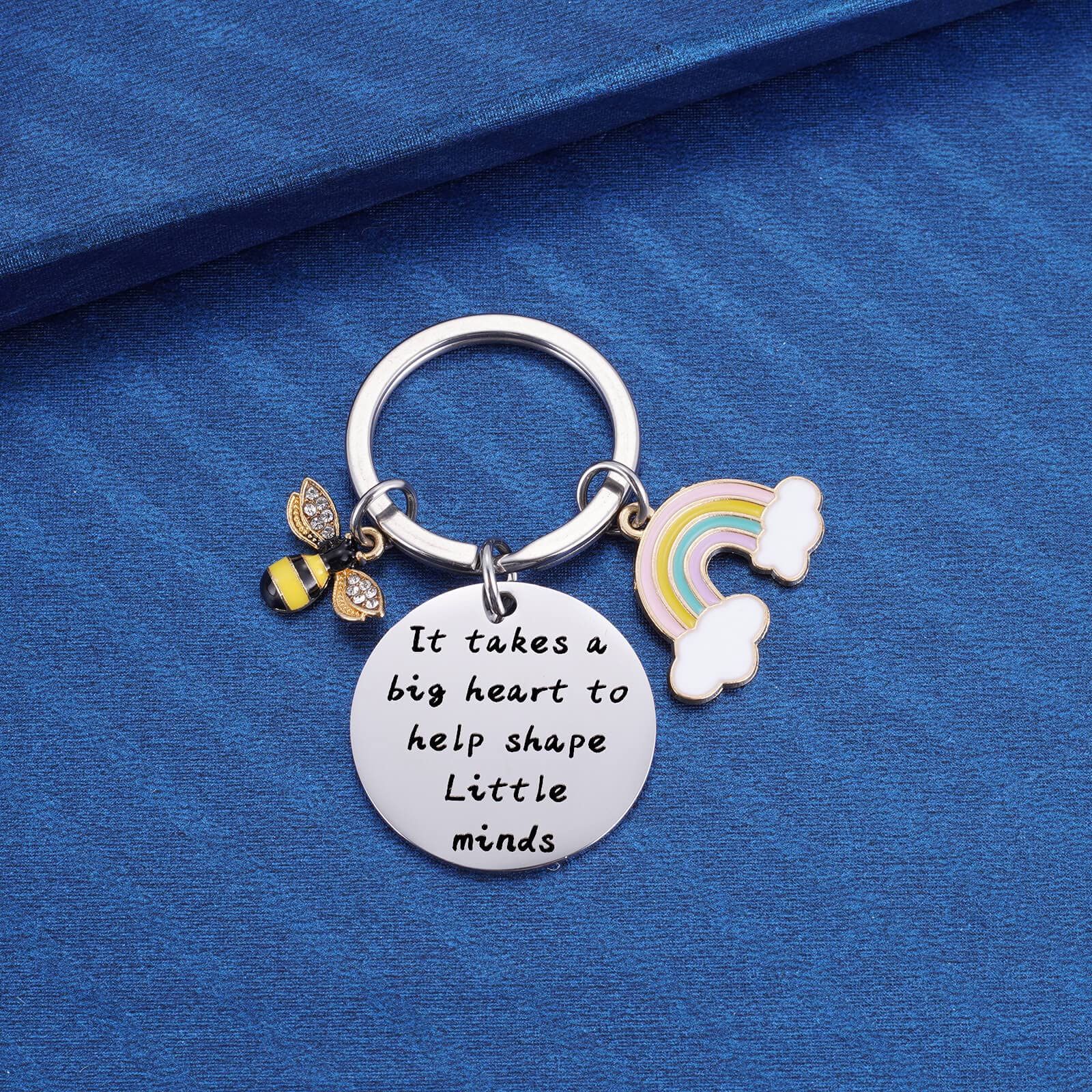 Teacher Appreciation Keychain Gifts - Best Retirement & Thank You Present for Teachers (Women & Men) - End of Term Keyring - Perfect for Teacher's Day, Retirement Parties & School Gifts