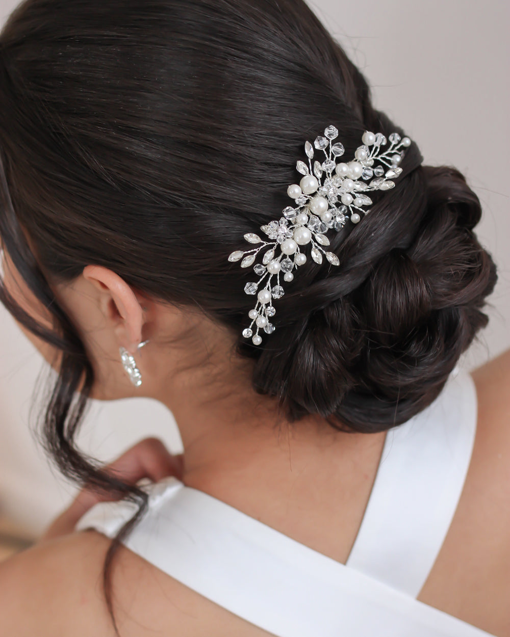 Emmy Floral Comb Hair Accessories for Women - Elegant Bridal Hair Clips, Wedding Hair Pins, Boho Hair Jewelry for Special Occasions & Everyday Wear