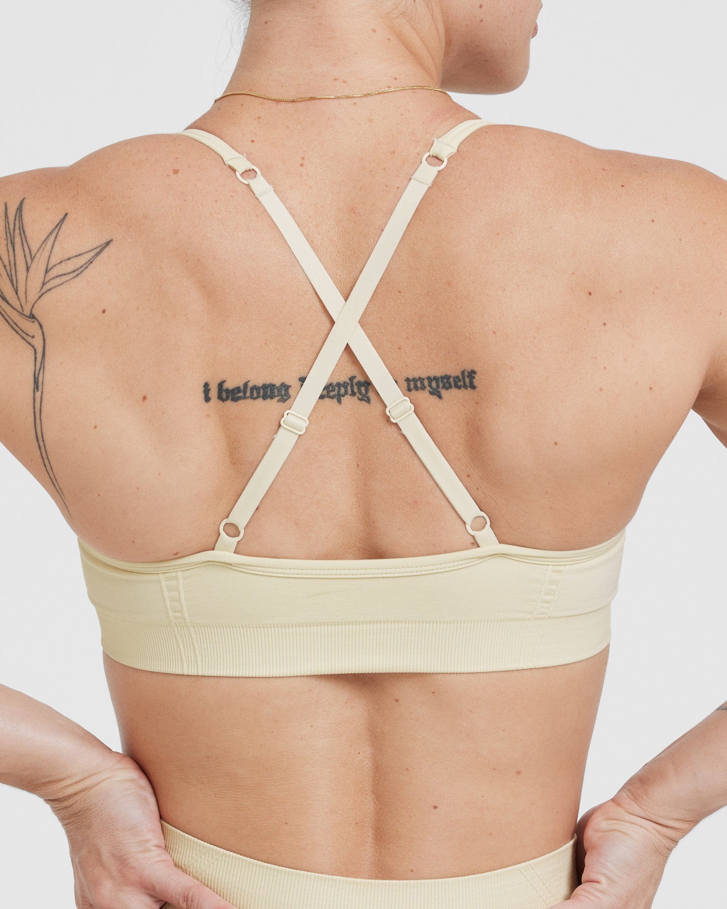 Wireless Comfort Strappy Bralette - Soft Vanilla Lace Underwear for Women | Perfect for Yoga, Lounge & Everyday Wear