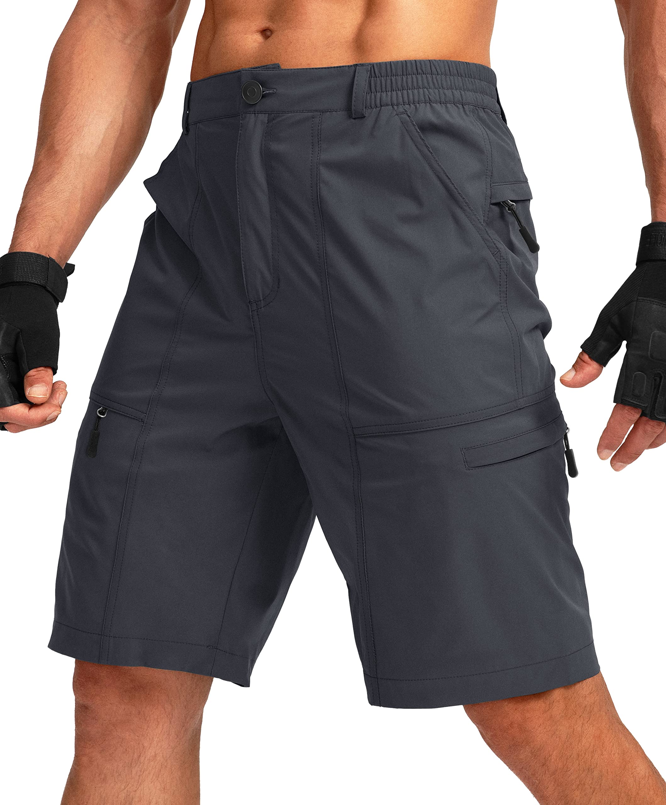 Viodia Men's Hiking Cargo Shorts - 6 Pockets Quick Dry Lightweight Stretch Outdoor Shorts for Fishing, Golf & Camping | Perfect for Summer Adventures & Active Lifestyles