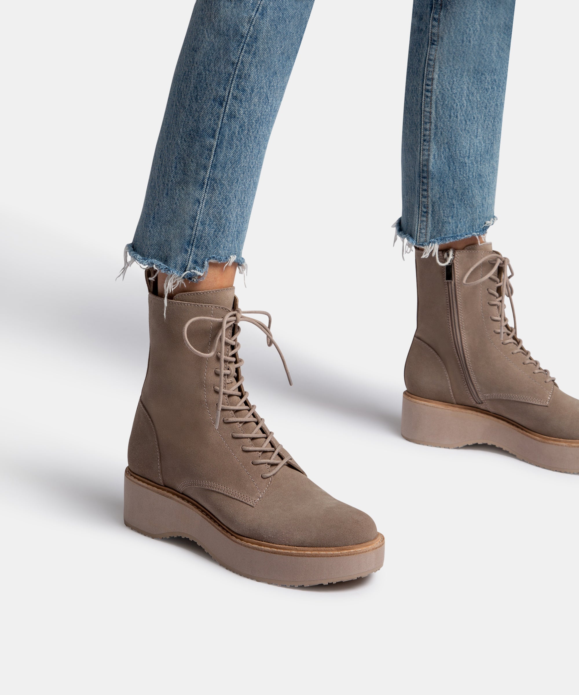 VELA BOOTS ALMEND SUEDE ANKLE BOOTS - Women's Comfortable Casual Shoes for Walking & Everyday Wear | Perfect for Office, Travel & Outdoor Activities