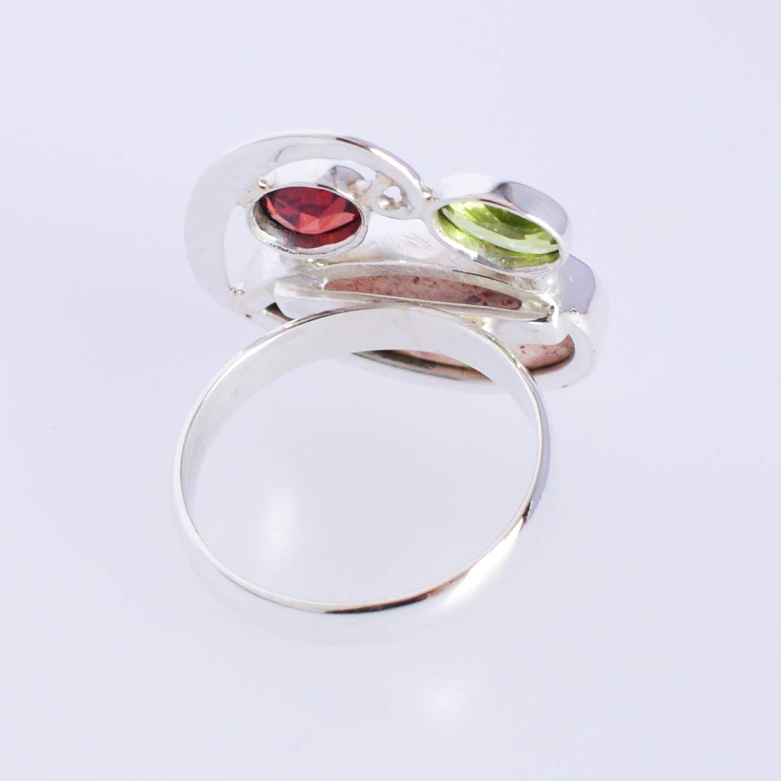 Exquisite Mexican Fire Opal & Garnet 925 Sterling Silver Ring - Handmade Jewelry Gift for Women, Brides, Anniversary | Perfect for Weddings, Date Nights & Special Occasions