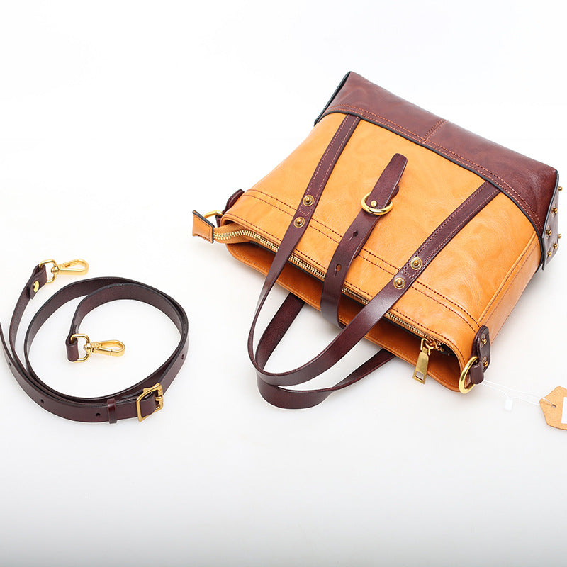 Premium Italian Leather Work Tote Bag for Women - Professional Office Laptop Bag with Spacious Compartment | Business Travel & Commuter Essentials