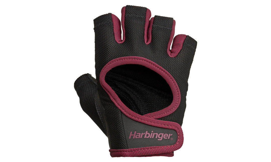 Harbinger Women's Power Gloves for Weightlifting & Gym Training - Merlot Color | Perfect for CrossFit, Strength Training & Fitness Workouts
