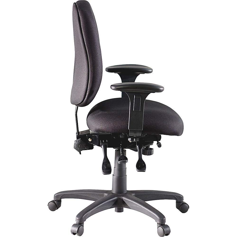 Lorell High Performance Task Chair - Ergonomic Office Chair with Adjustable Height & Lumbar Support, Black - Perfect for Home Office, Gaming & Workspace