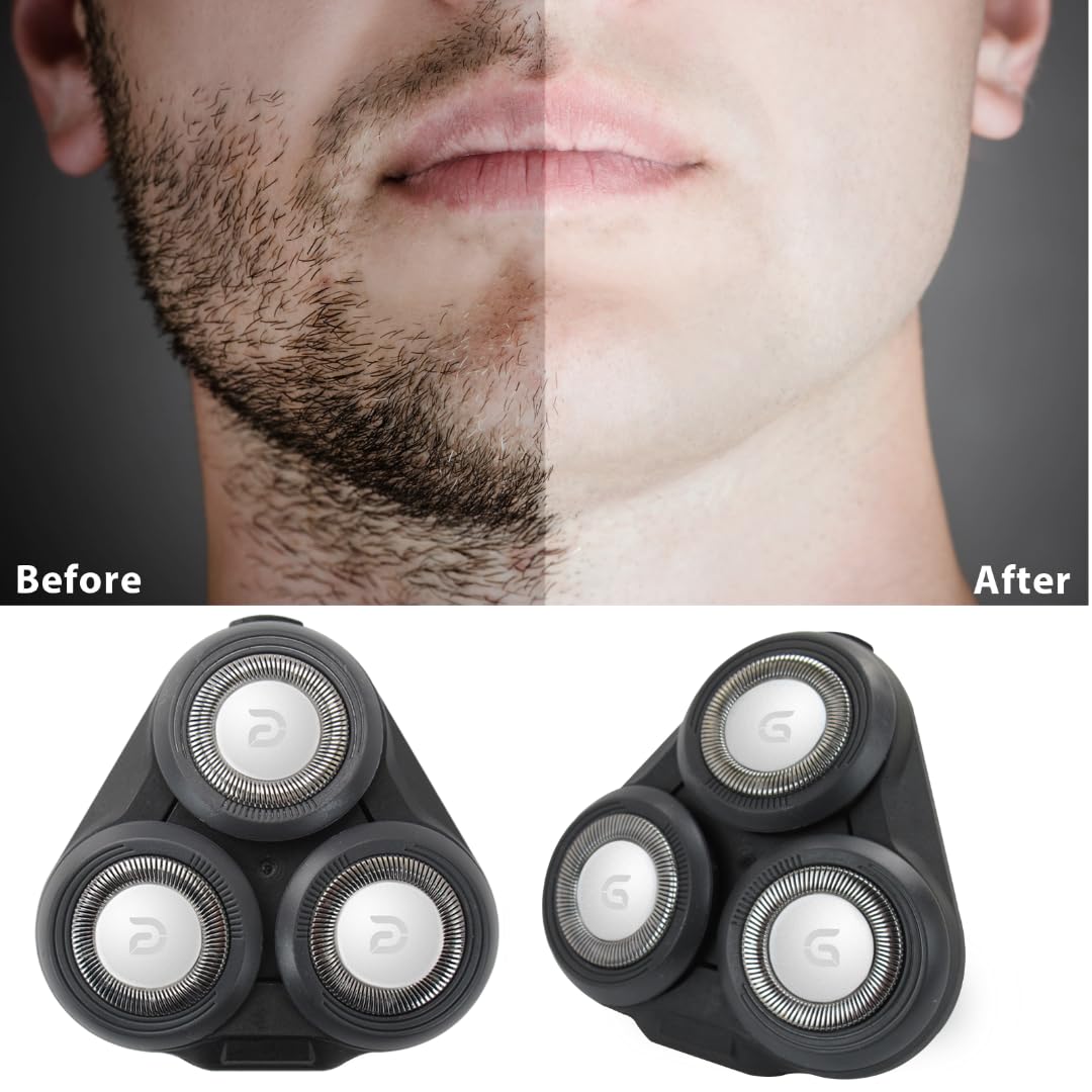 Upgraded Replacement Electric Shaver Head for Philips S5077 - Compatible with Philips Norelco Series 5000 Shavers - Perfect for Travel & Daily Shaving