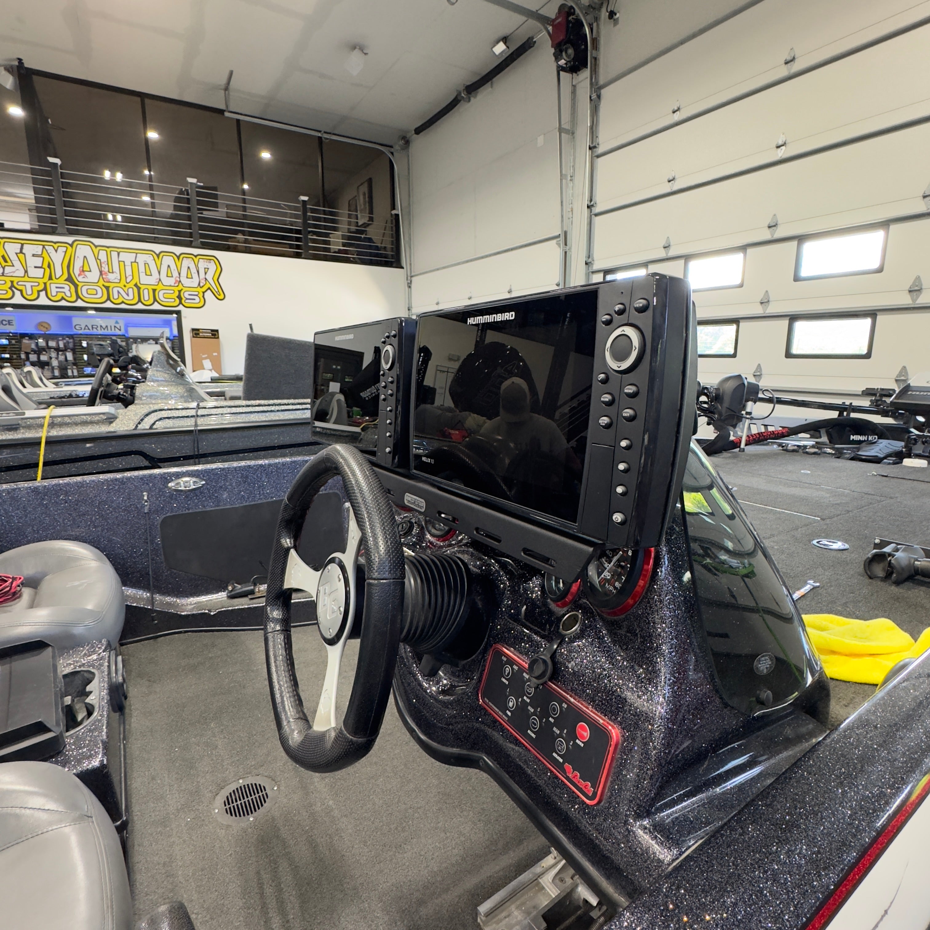 H.O.E. Dual Console Mount System for Bass Cat Lynx - Heavy Duty Boat Accessories for Fishing & Marine Navigation | Perfect for Anglers & Water Sports Enthusiasts
