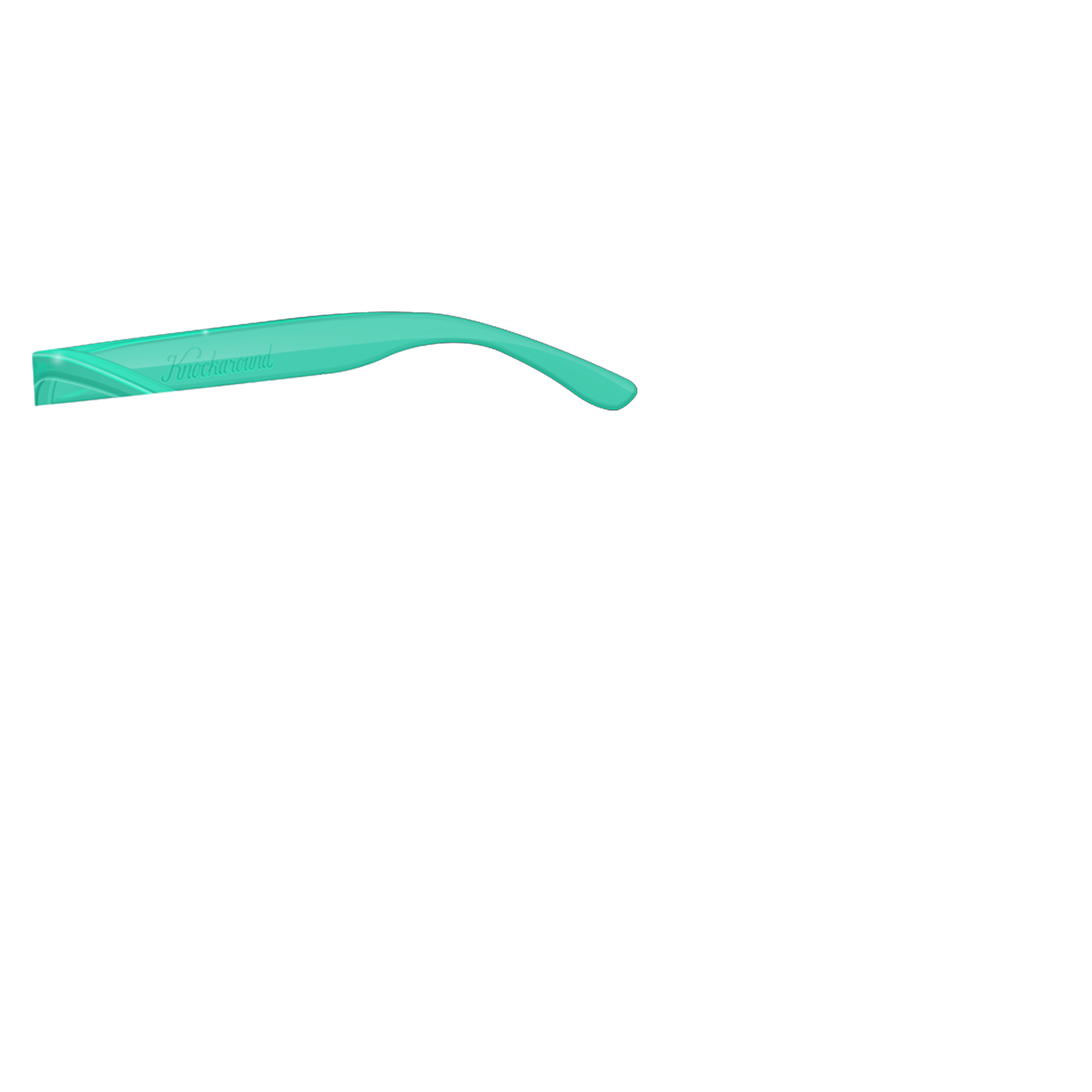 Knockaround Premiums Custom Arm Aquamarine Sunglasses - Polarized UV Protection for Men & Women - Perfect for Beach, Driving, and Outdoor Activities