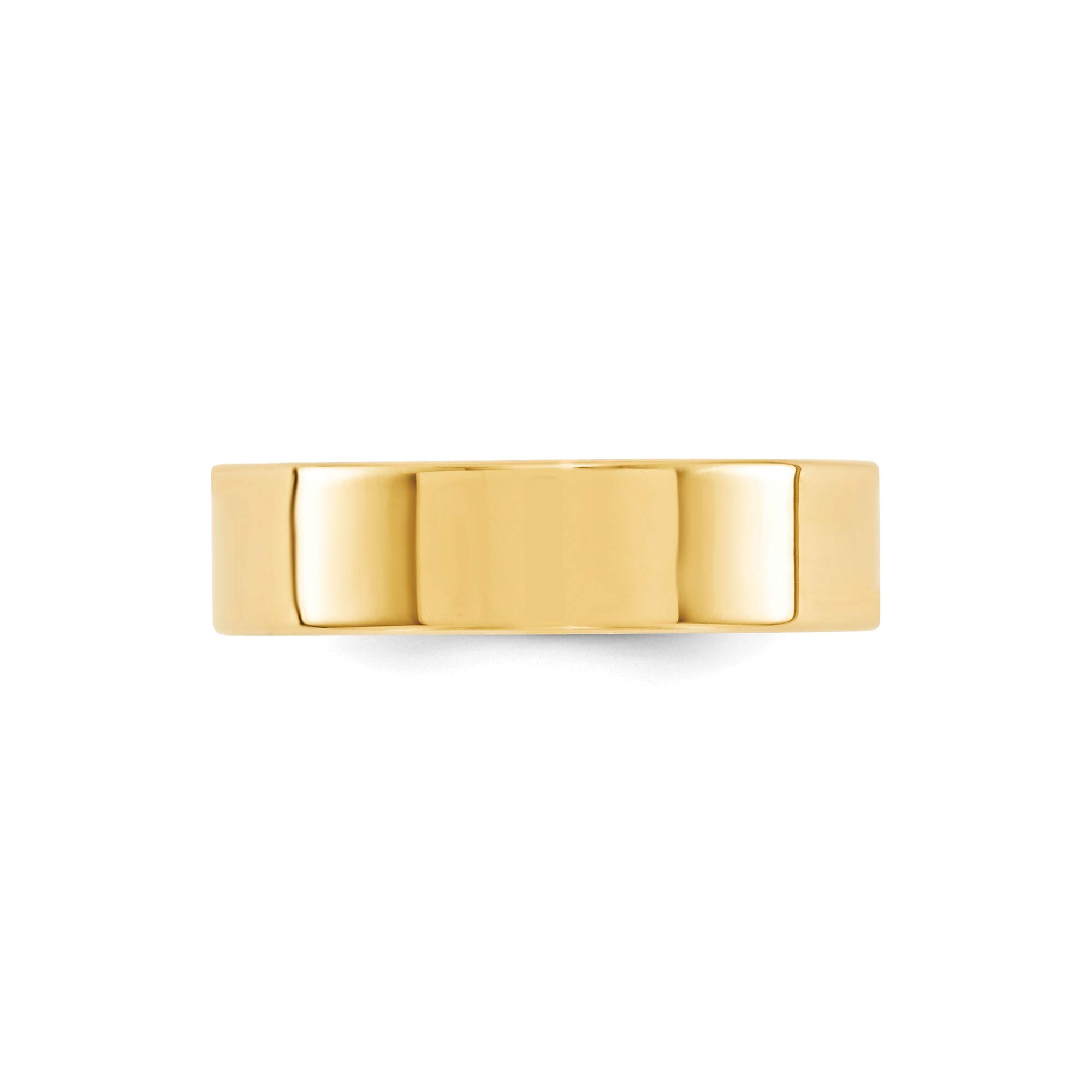 14k Yellow Gold 6mm Comfort Fit Band Ring for Men - Size 10.5 | Wedding & Anniversary Gift