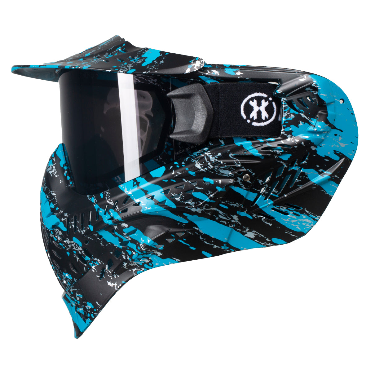 HSTL® Fracture Black/Turquoise Ski Goggles - Anti-Fog UV Protection for Snowboarding & Winter Sports