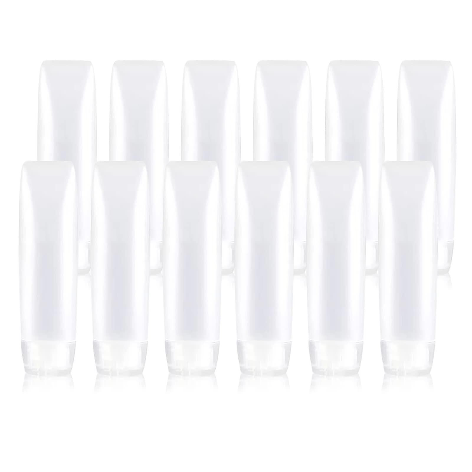 12-Pack 1oz Travel Size Squeeze Bottles - Leak Proof, BPA Free, TSA Approved Toiletry Containers for Shampoo, Lotion & Cosmetics | Perfect for Air Travel, Gym & Vacation Essentials