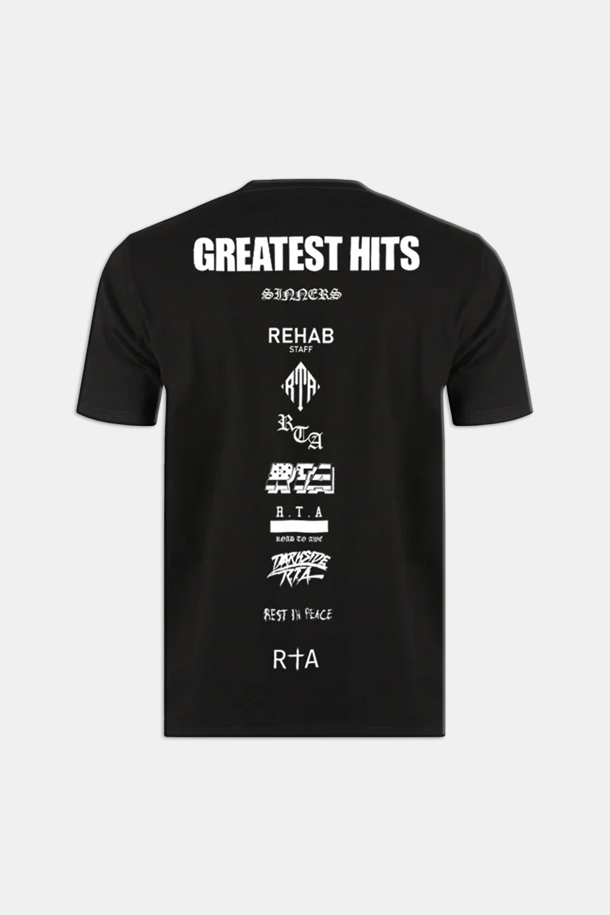 LIAM TEE | BLACK GREATEST HITS T-Shirt for Men - Vintage Band Tee, Soft Cotton Graphic T-Shirts - Perfect for Concerts, Casual Wear & Music Lovers