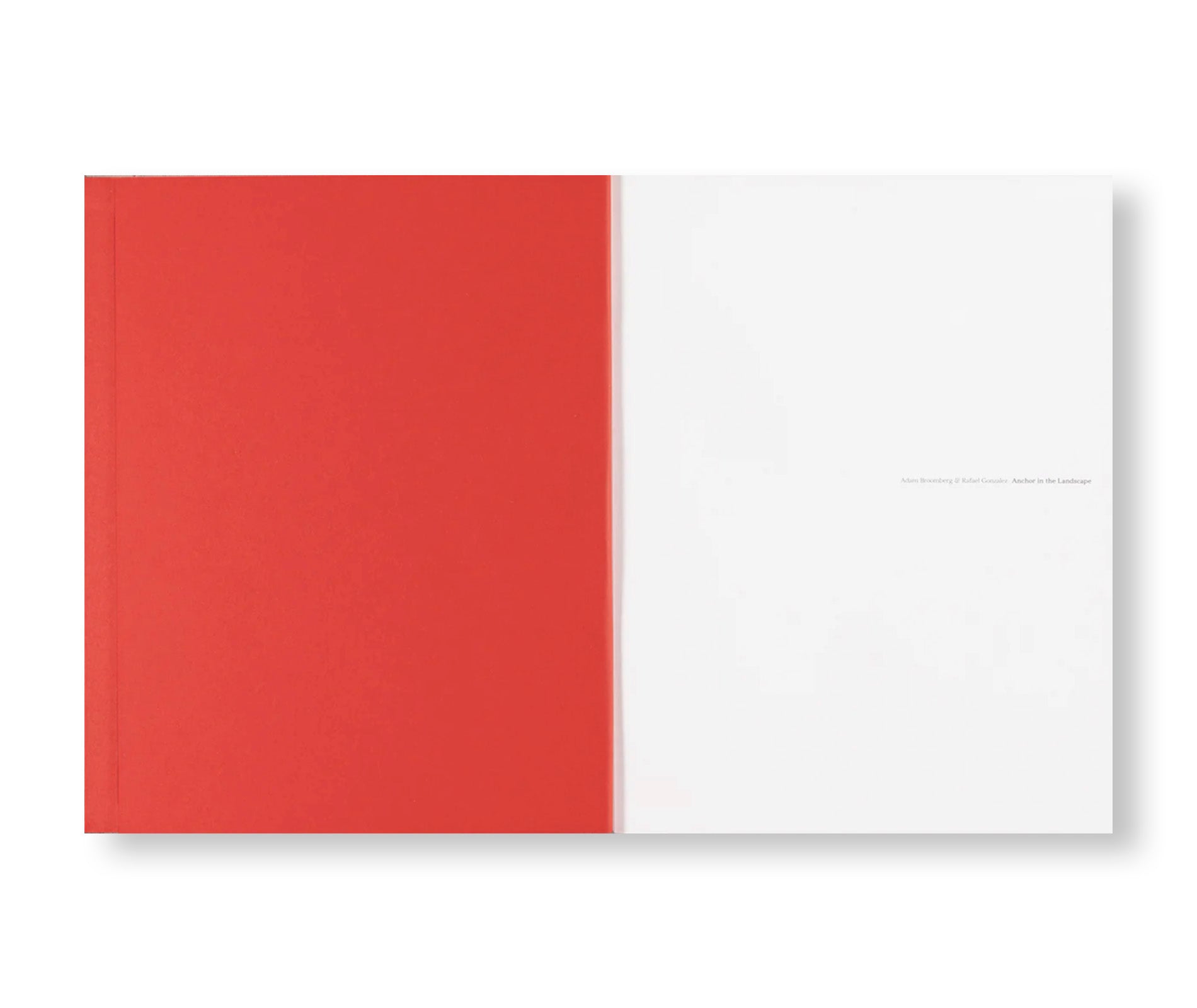 ANCHOR IN THE LANDSCAPE - Contemporary Art Photography Book by Adam Broomberg & Rafael Gonzalez - Perfect for Art Collectors and Photography Enthusiasts