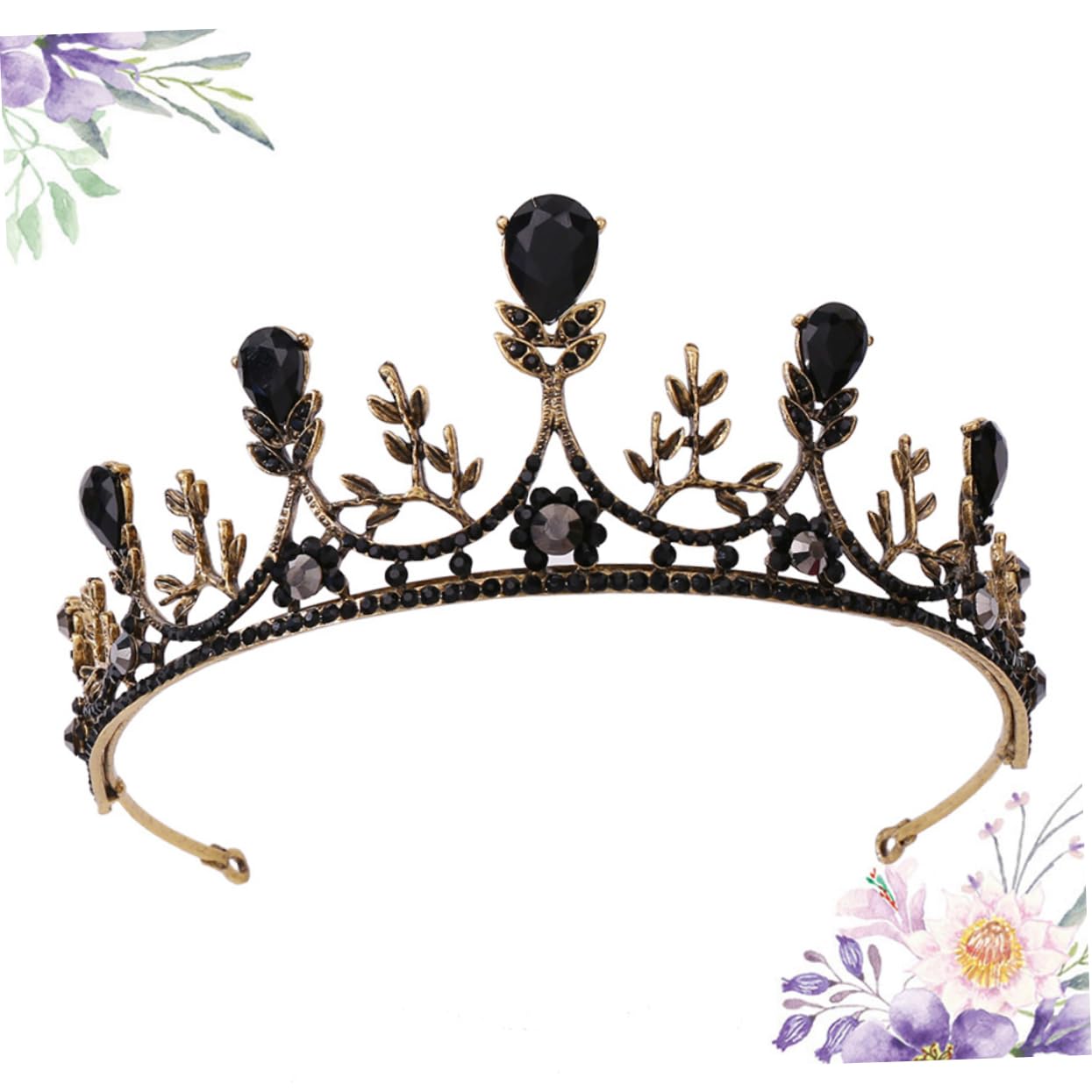 Beaupretty Baroque Crown Set - Vintage Miss Accessories for Weddings & Parties