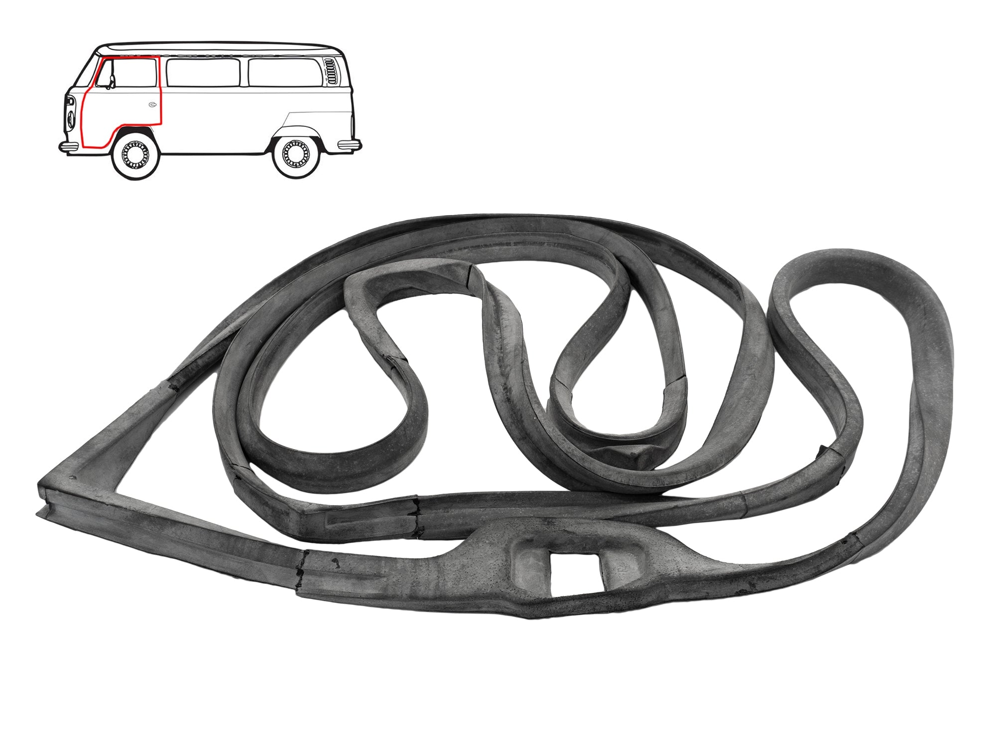 Left Front Door Seal for Bus - Durable Replacement Weather Stripping - Perfect for School Buses, Coach Buses & Public Transportation